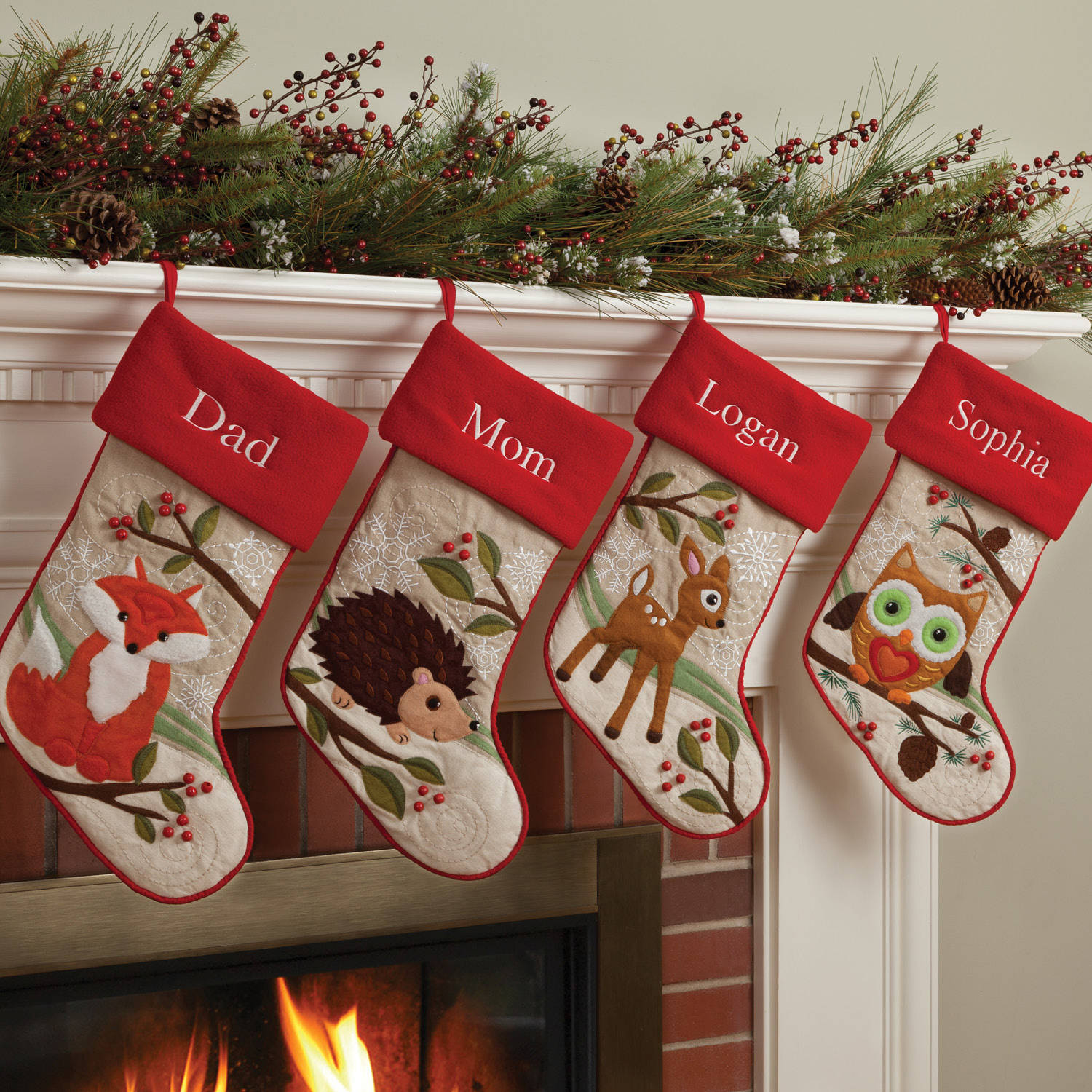 Personalized Forest Friend Stocking Available In Different Animals ...