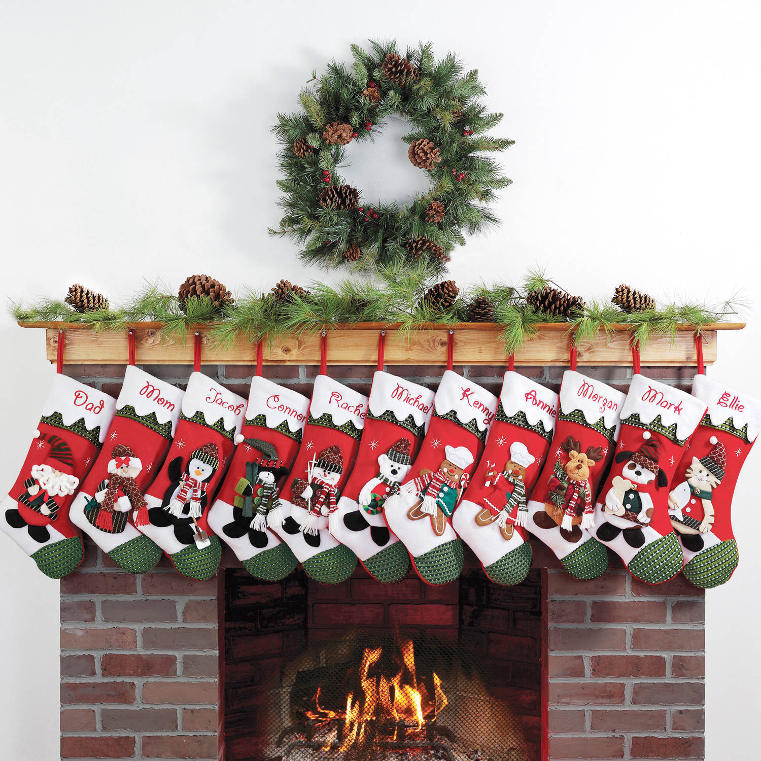 Personalized Snow Cap Christmas Stocking, Available in 11 Designs ...