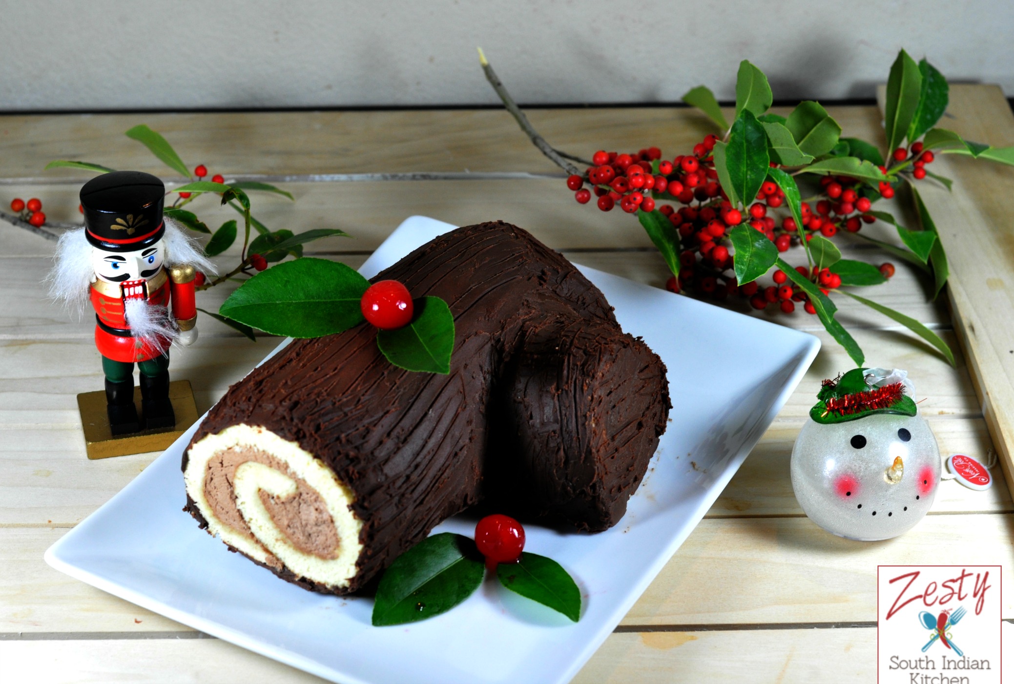 Bûche de Noël: Traditional Christmas Yule Log for Baking Partners ...