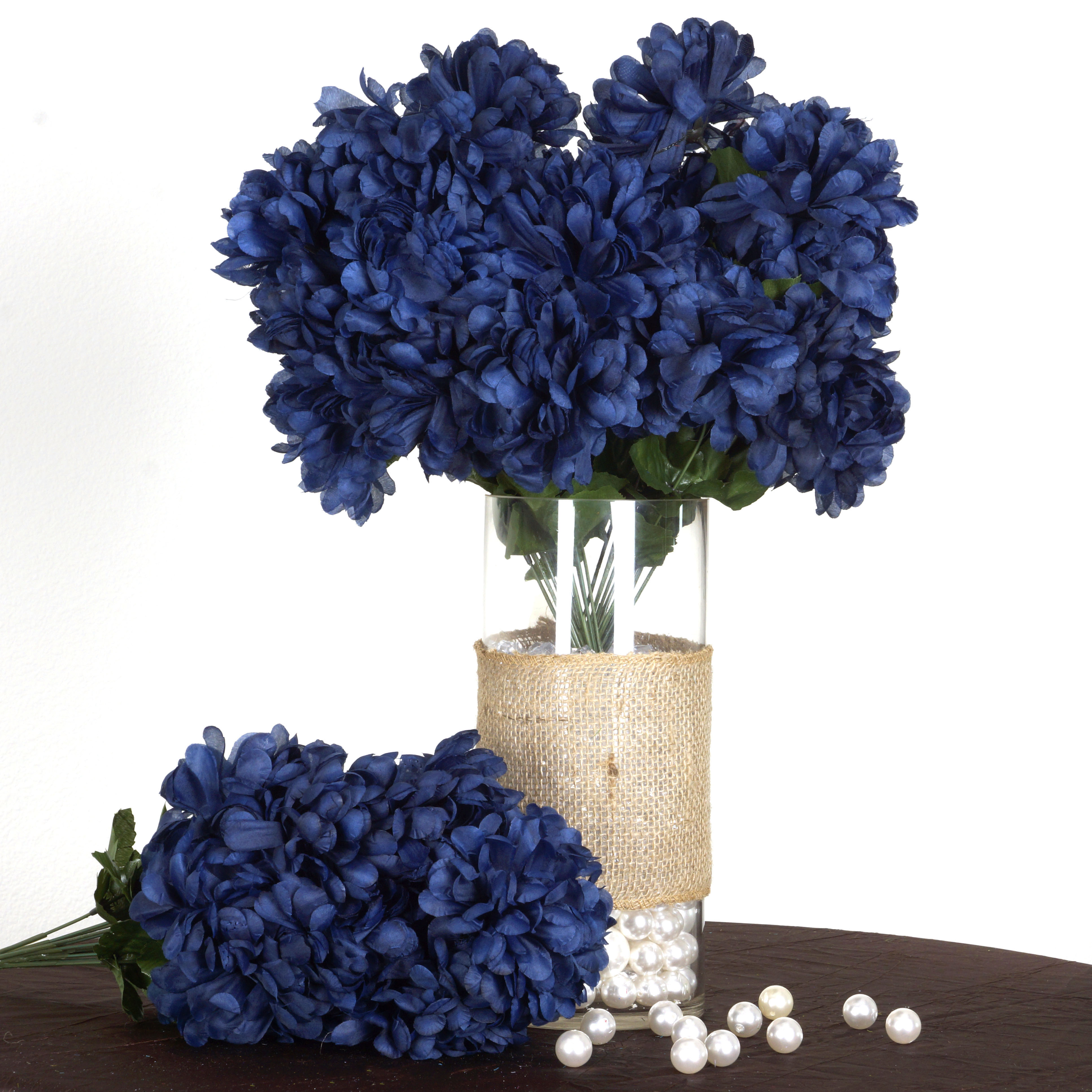 56 Large Chrysanthemum Mums Balls Artificial Wedding Flowers - 4 ...