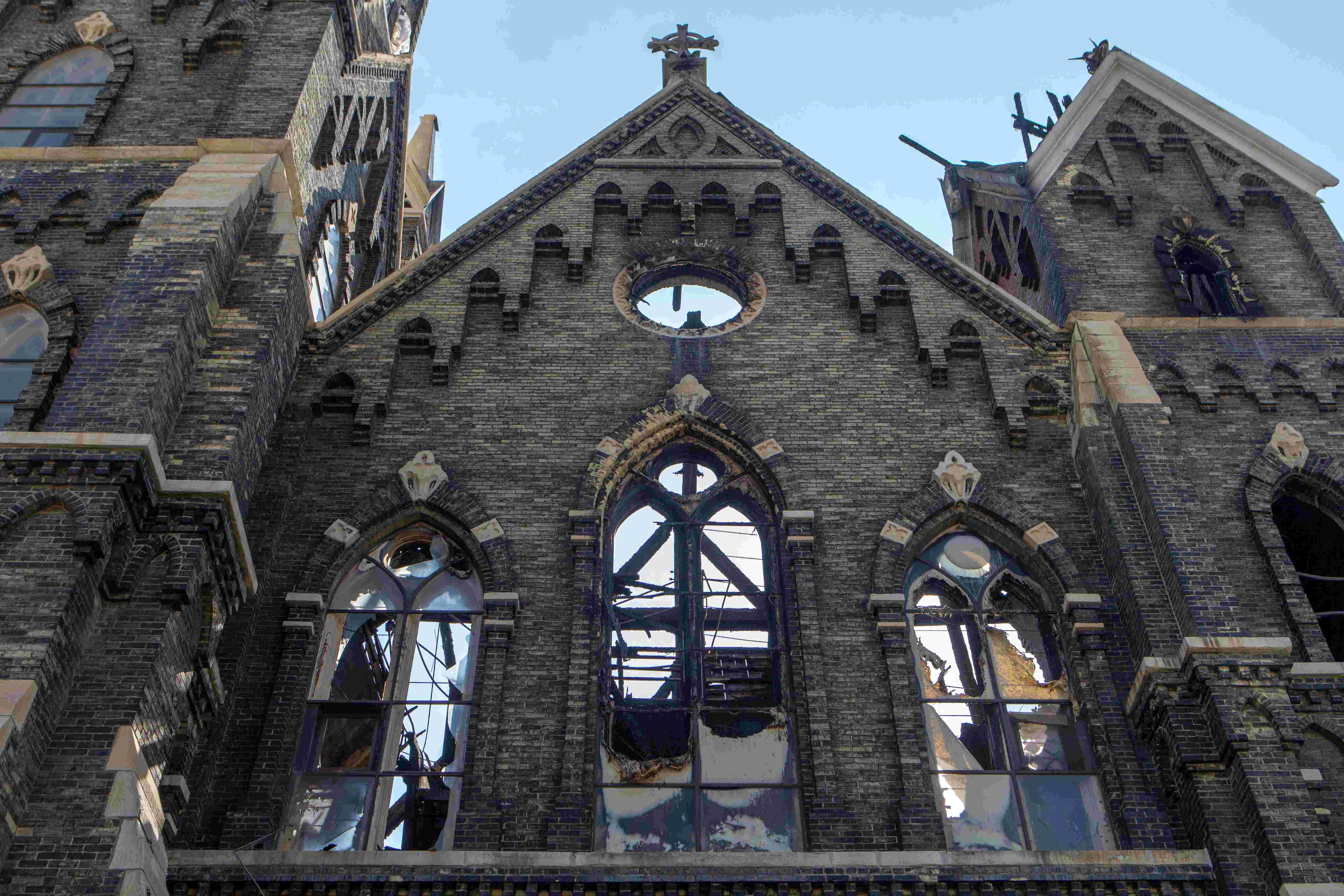 Trinity Evangelical Lutheran Church may have to be razed after fire