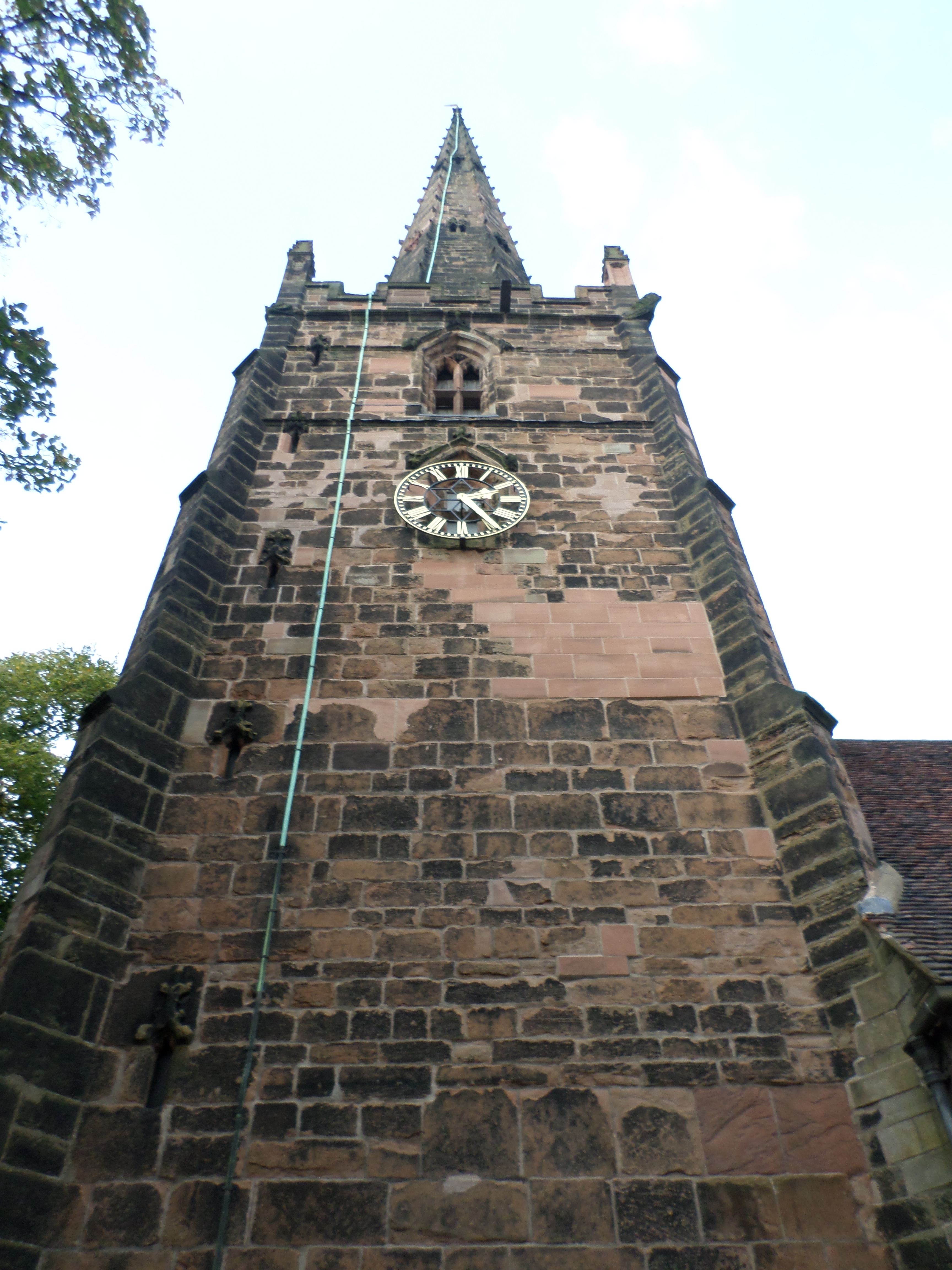 Church, Birmingham, Bricks, Clock, Medieval, HQ Photo