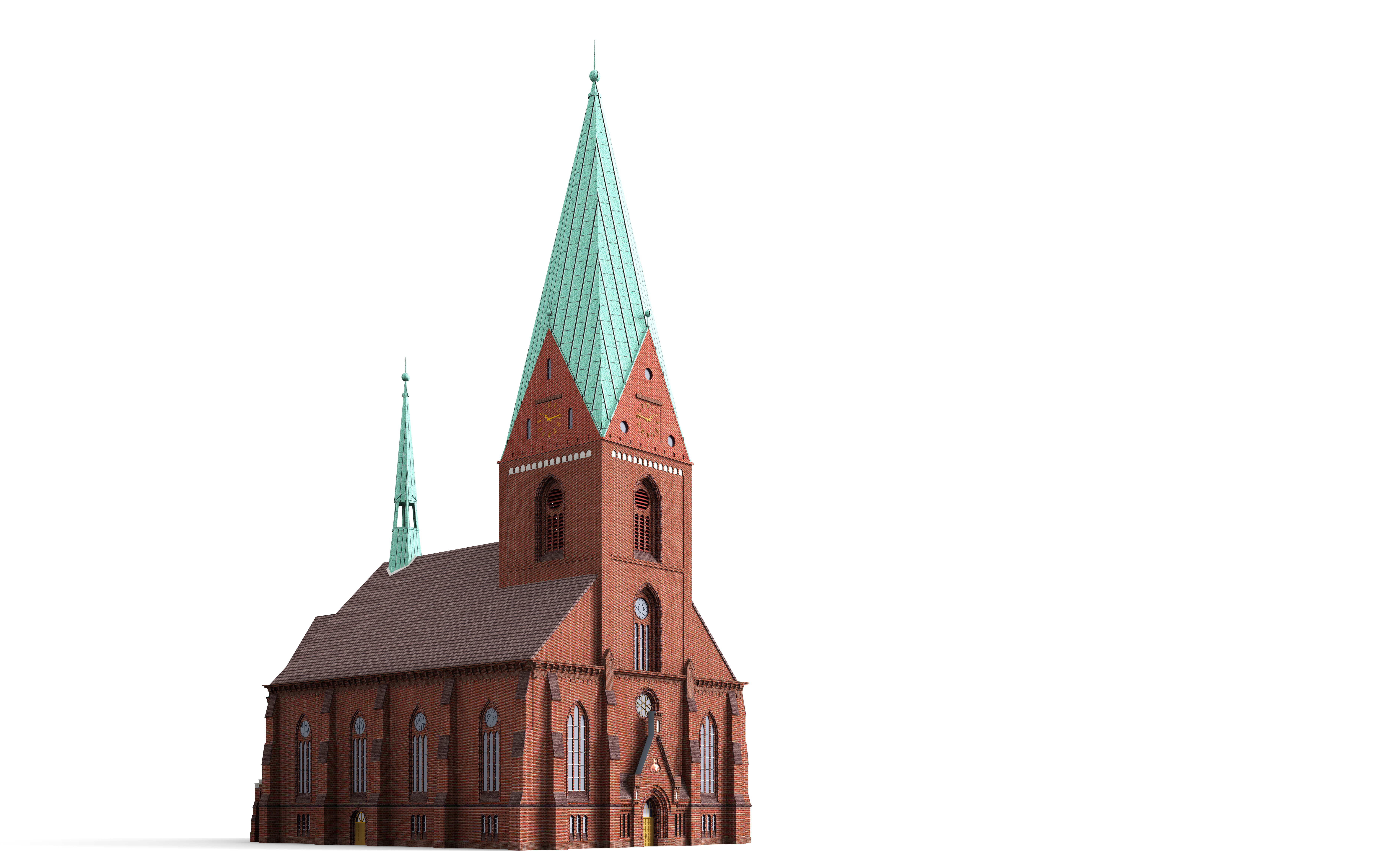 St Nikolai Church Kiel 3D | CGTrader