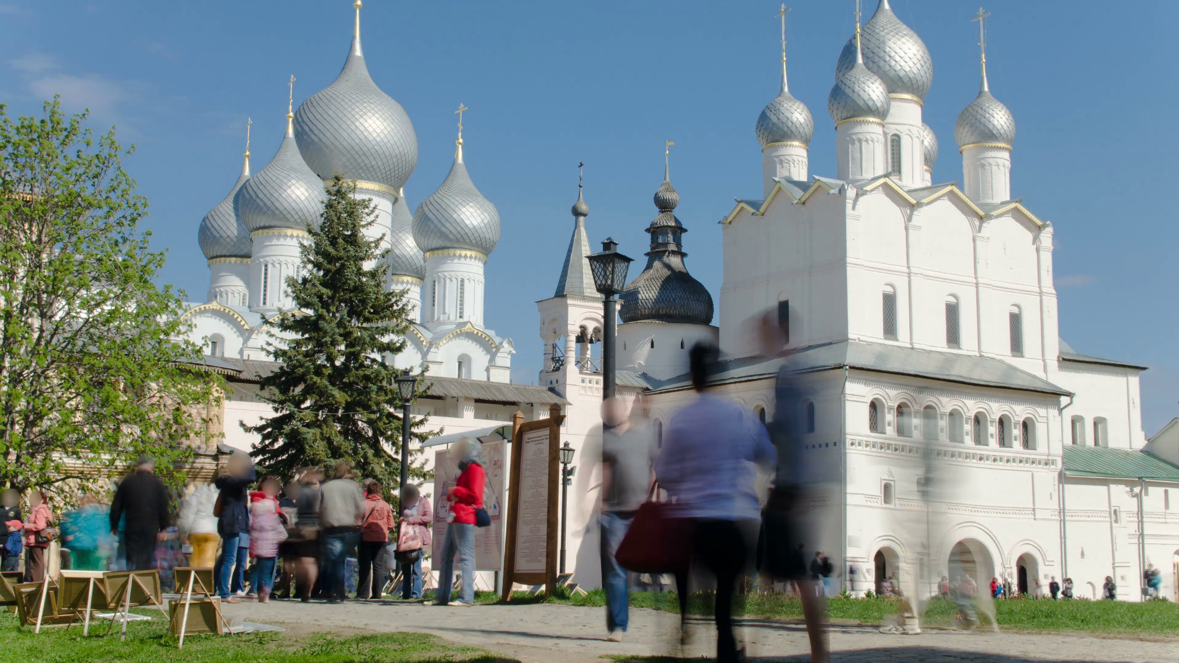 The Nativity Church in the Rostov Kremlin timelapse, Rostov the ...