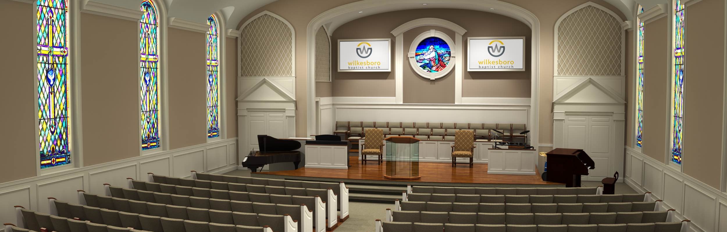 Church Renovations & Remodeling, Pew Restoration - Church Interiors