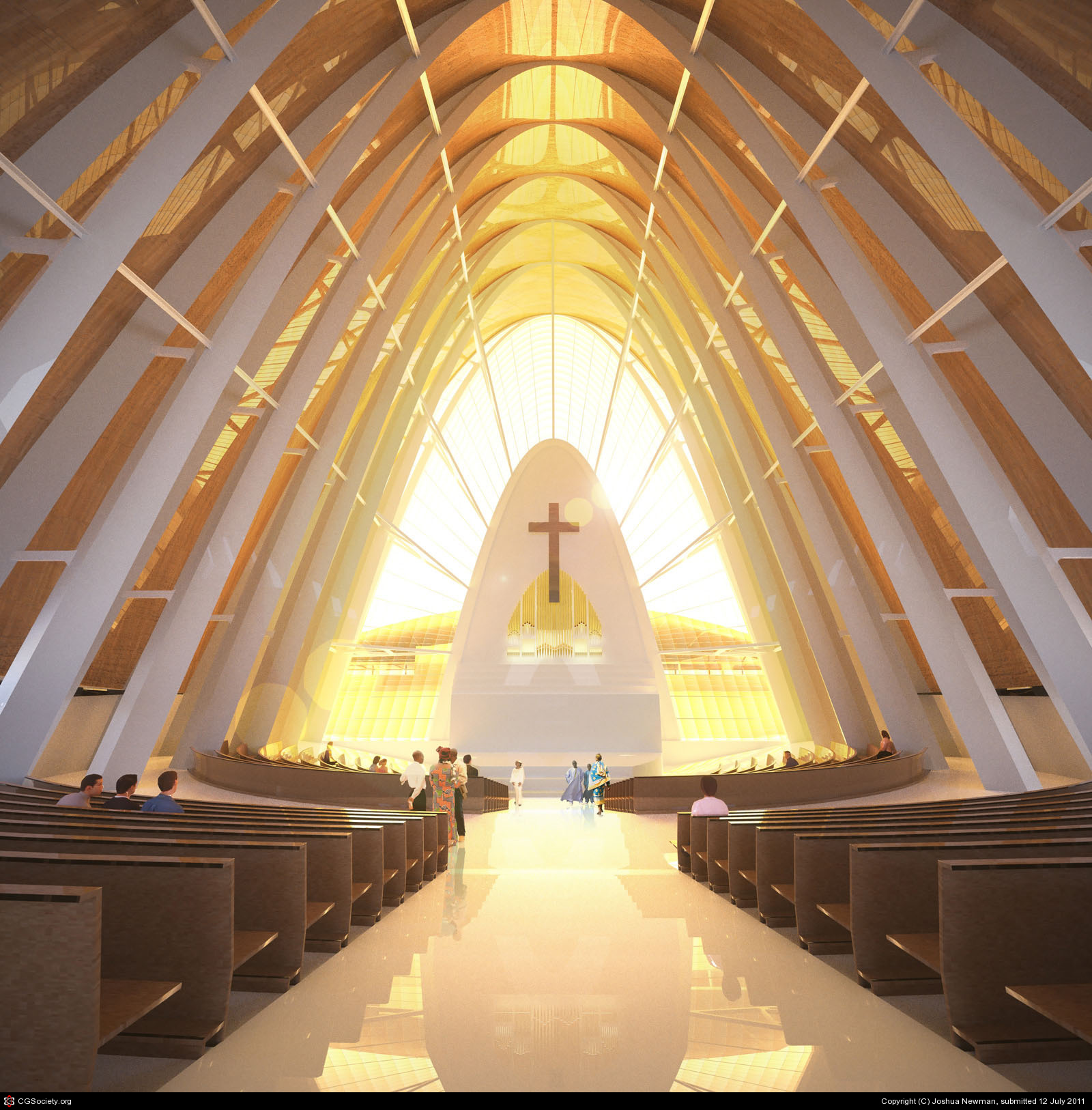Lagos Church - Interior by Joshua Newman | 3D | CGSociety