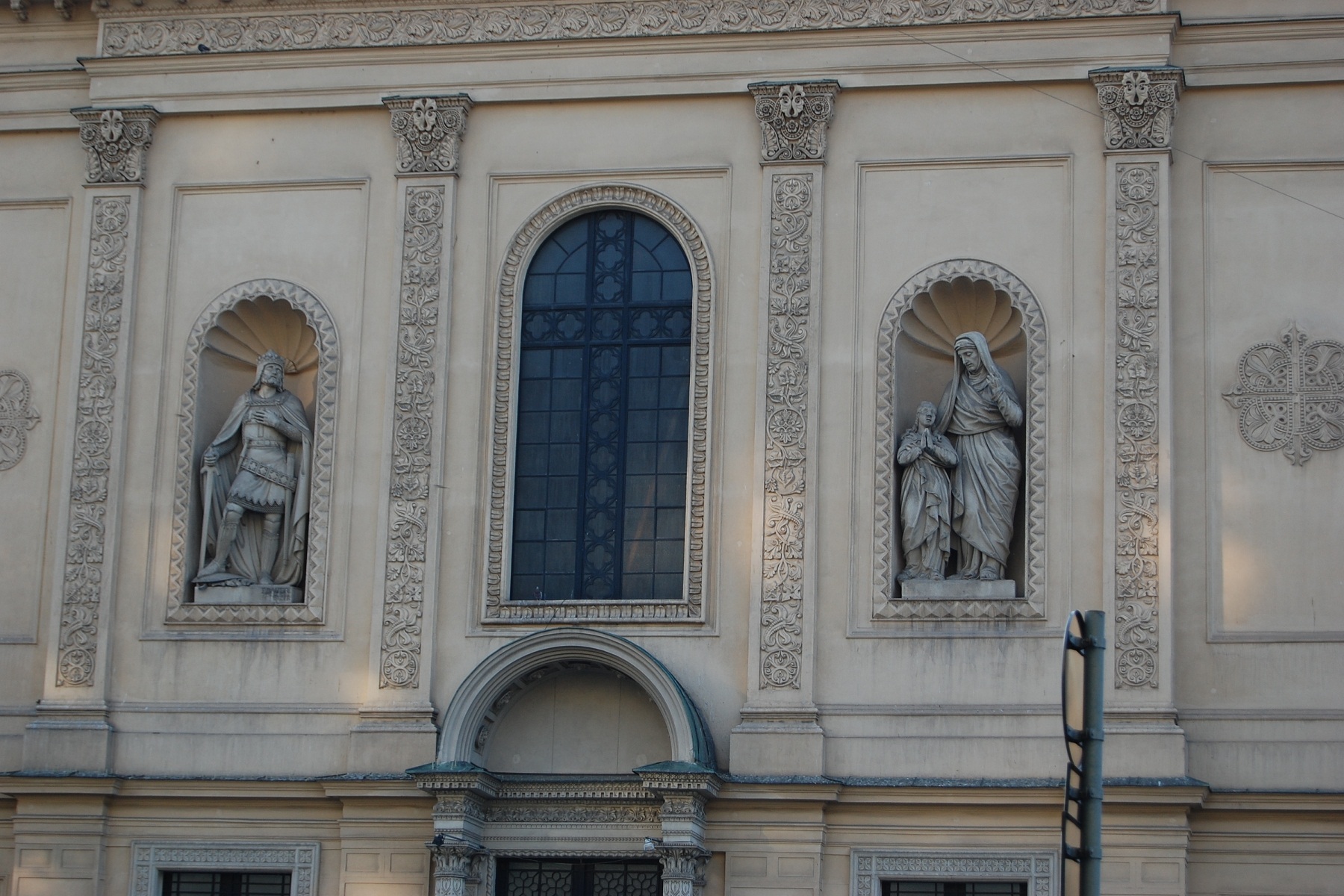 Architecture, Austria, Statues on a church wall