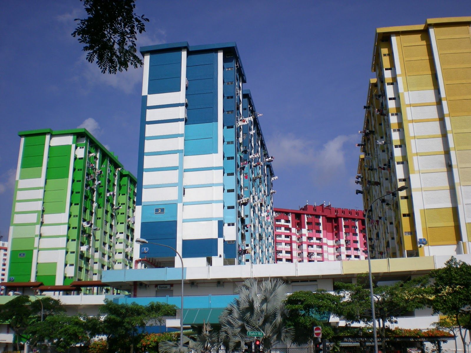 bright rainbow HDB apartments/flats in Singapore (singapore ...