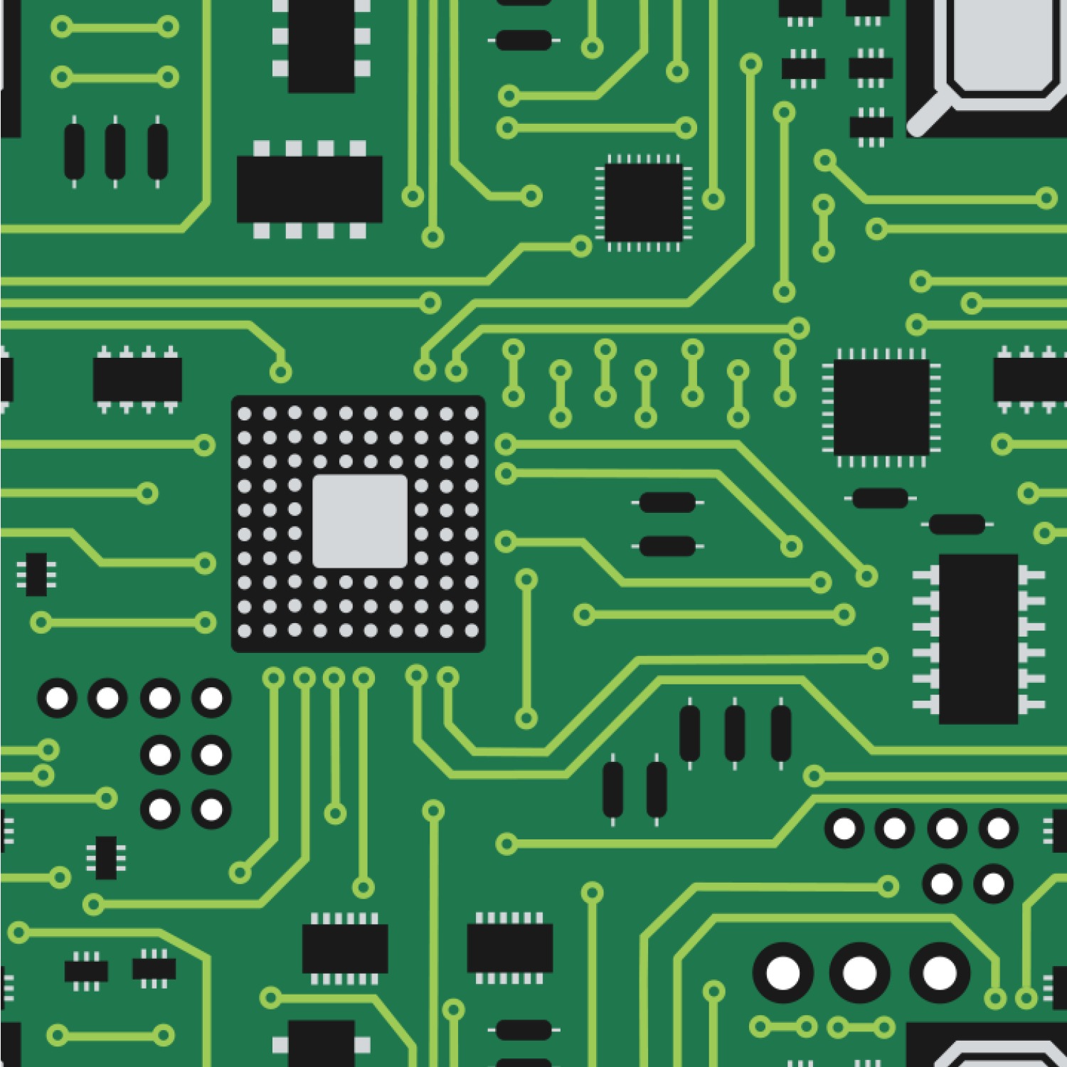 Circuit Board Wallpaper & Surface Covering - YouCustomizeIt