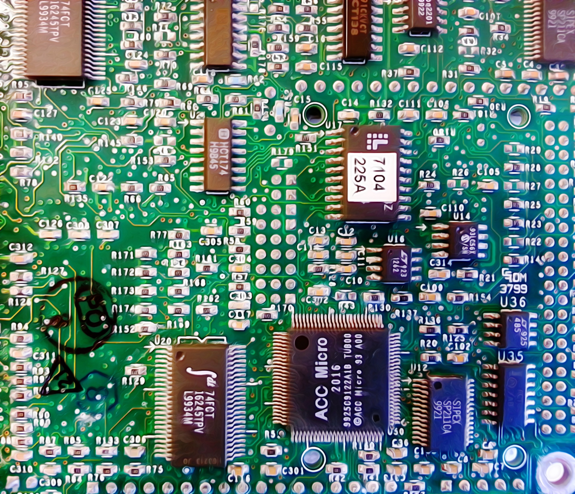 Electronic Circuit Board Free Stock Photo - Public Domain Pictures