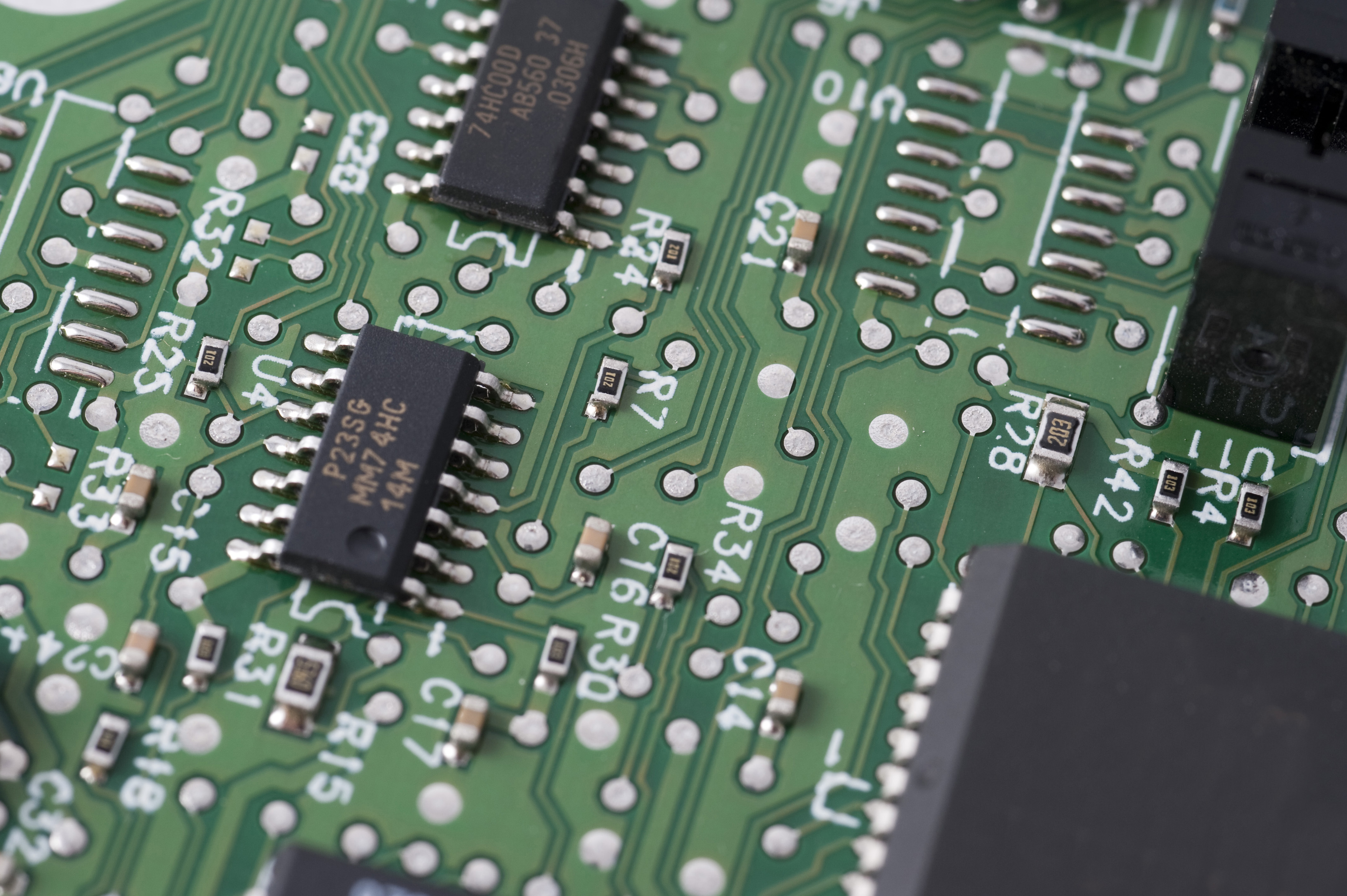 Image of Close Up of Electronics Circuit Board | Freebie.Photography