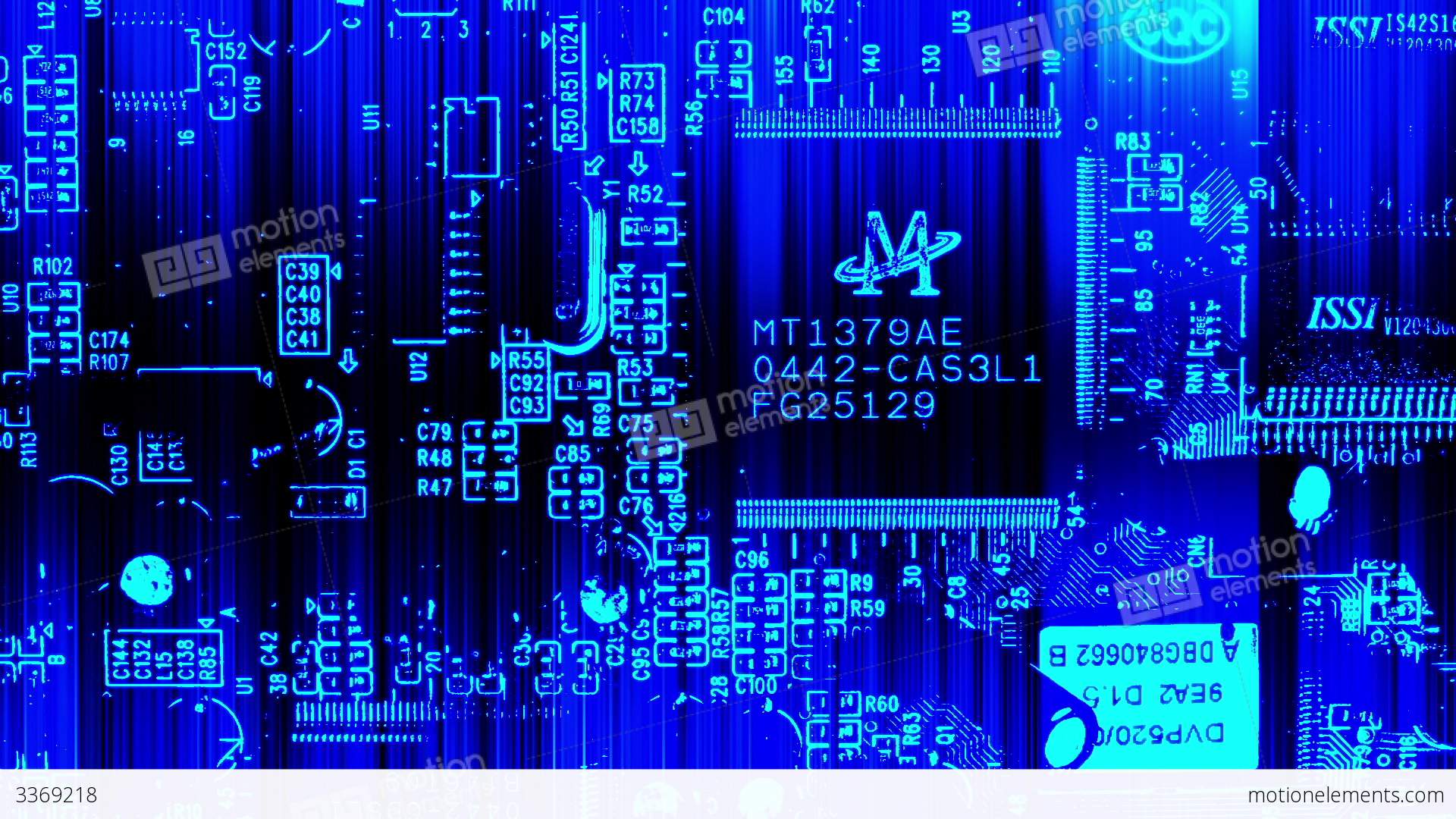 Printed Circuit Board And Transistors Close Up HD Stock video ...