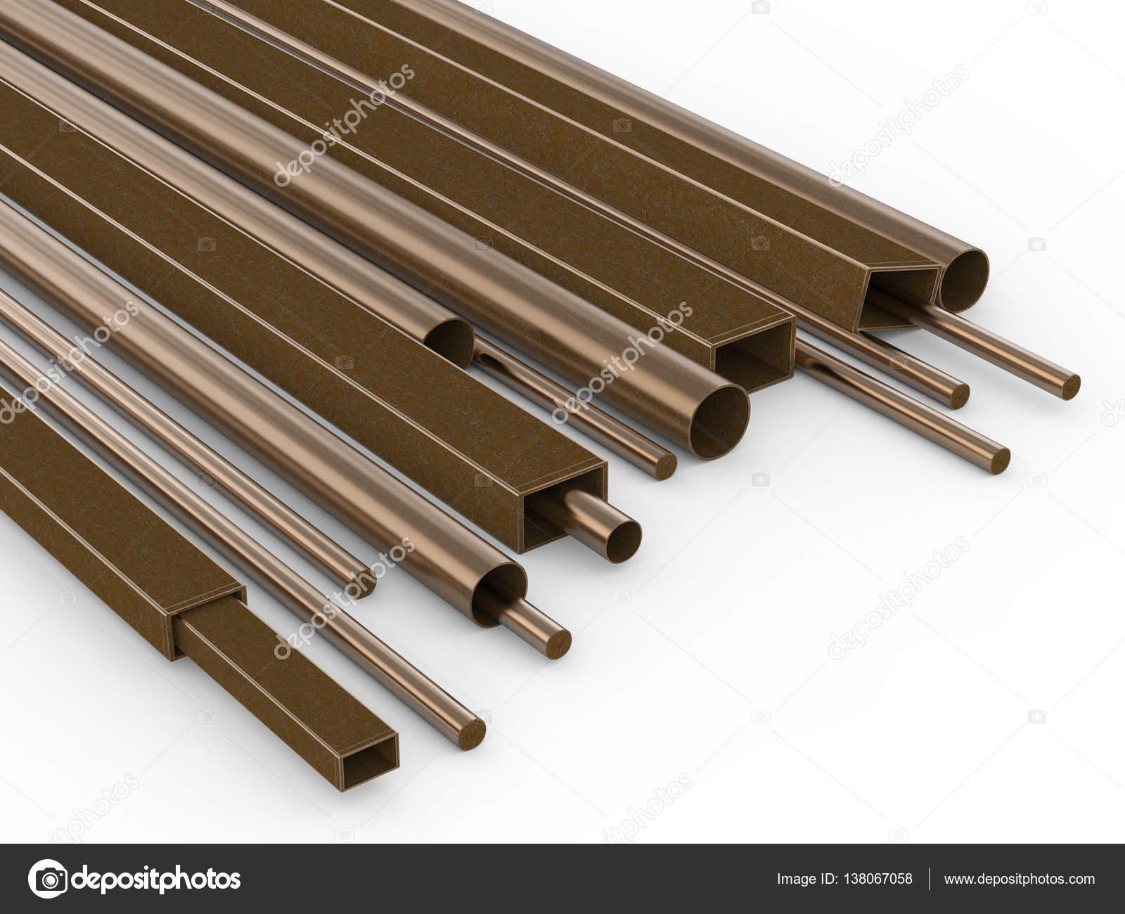 rustic metal pipes — Stock Photo © phonlamai #138067058
