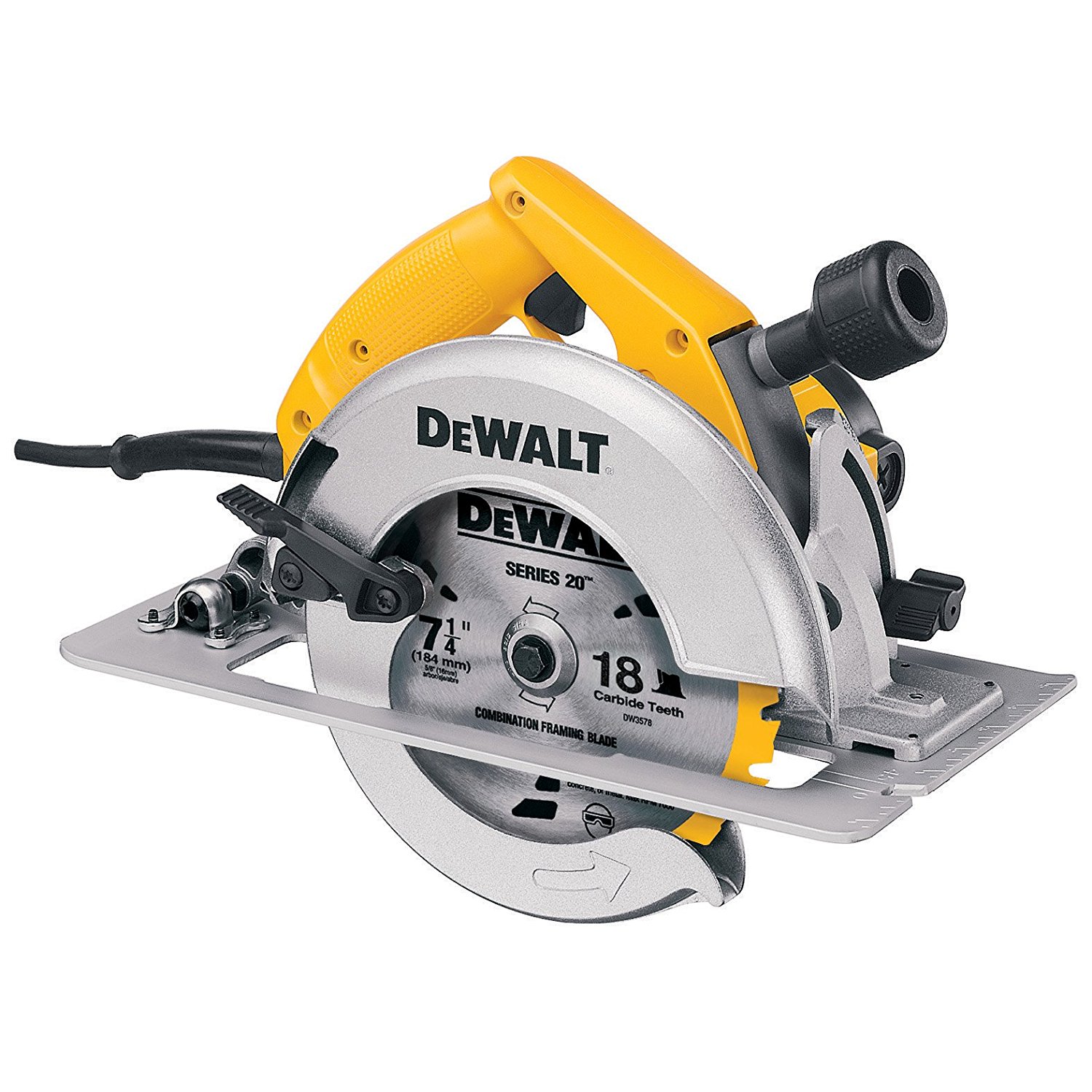 DEWALT DW364 7-1/4-Inch Circular Saw with Electric Brake and Rear ...