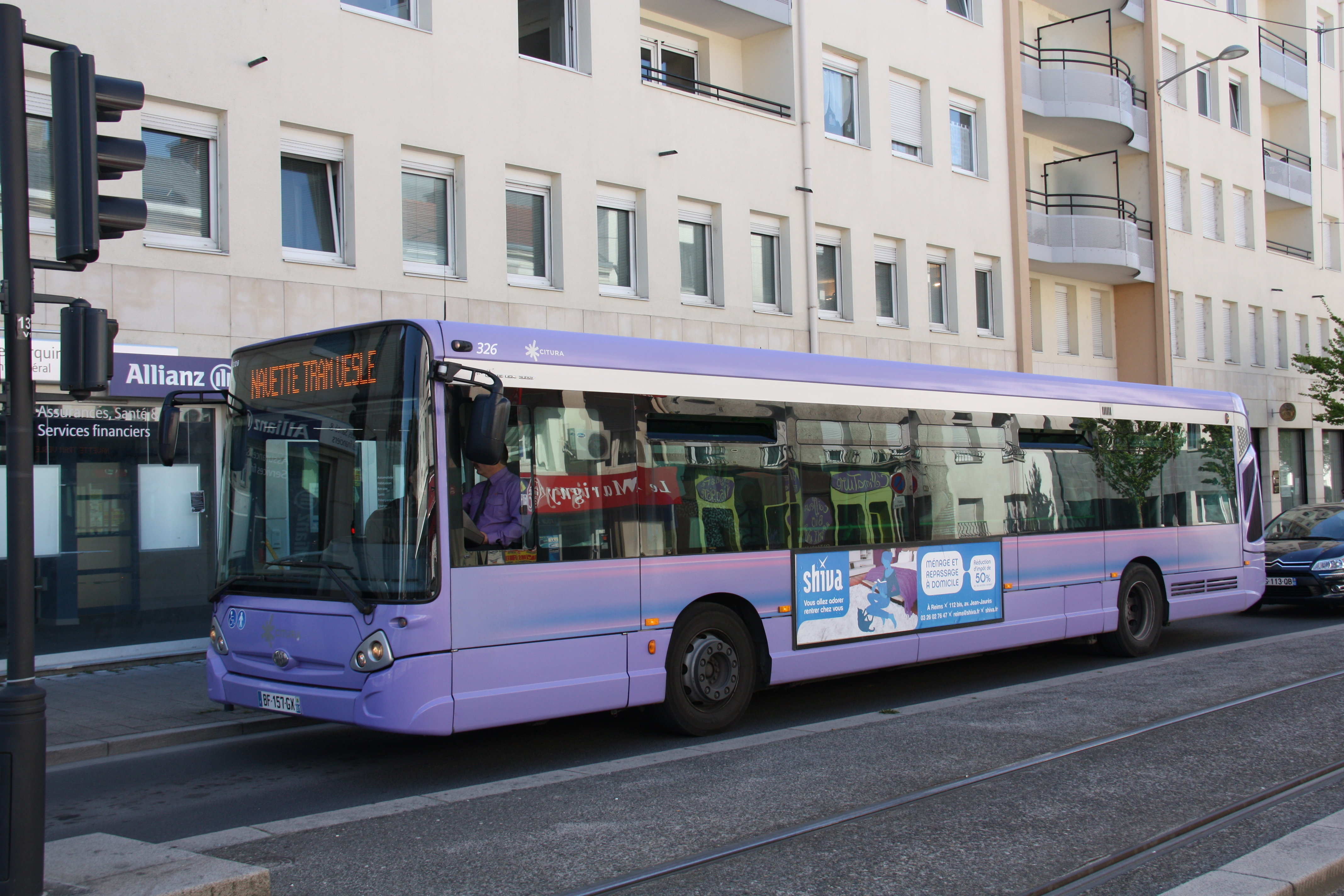 Citura - heuliez bus gx 327 n°326 - ligne tram photo
