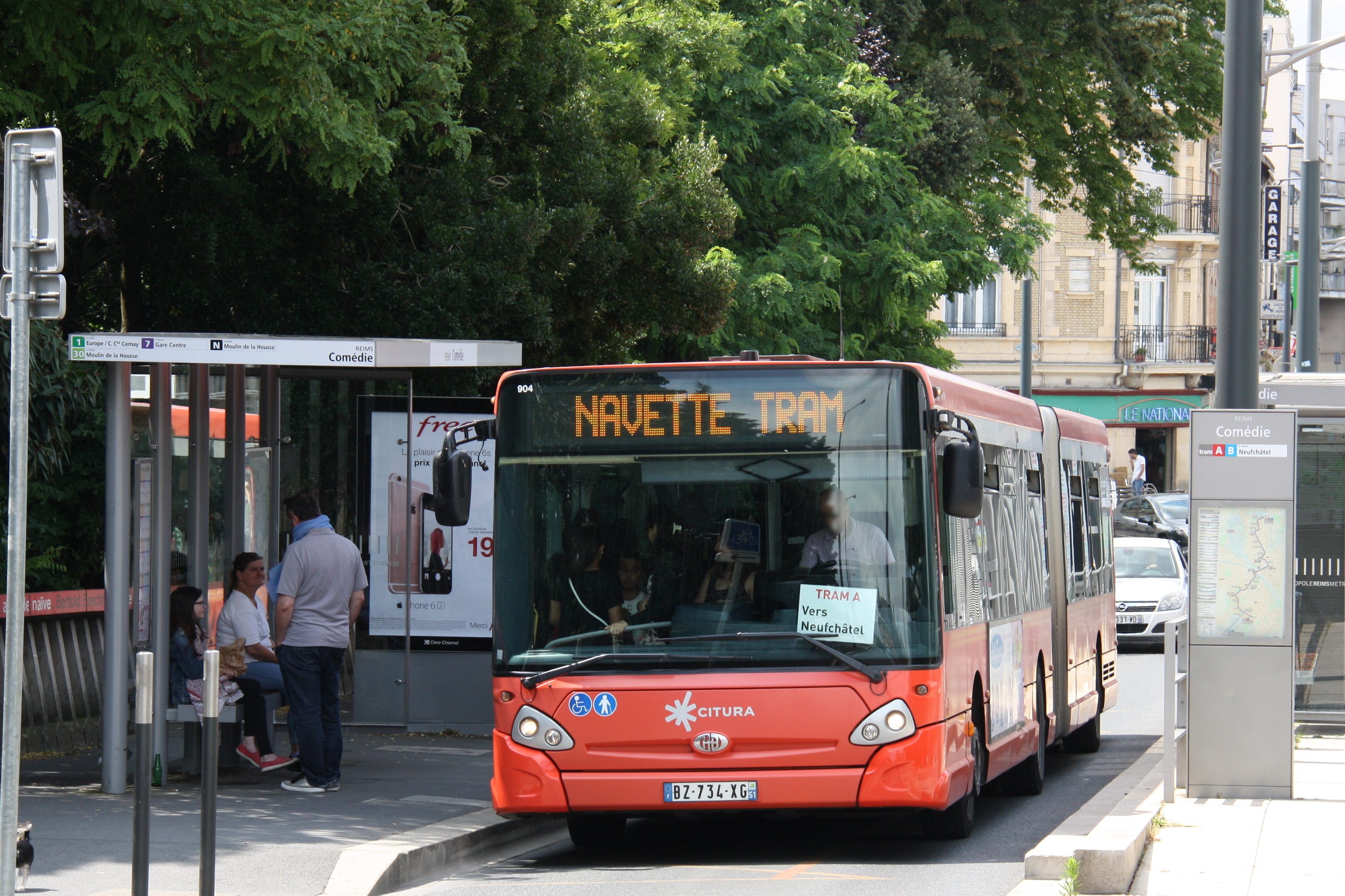 Citura - heuliez bus gx427 n°904 - ligne tram photo