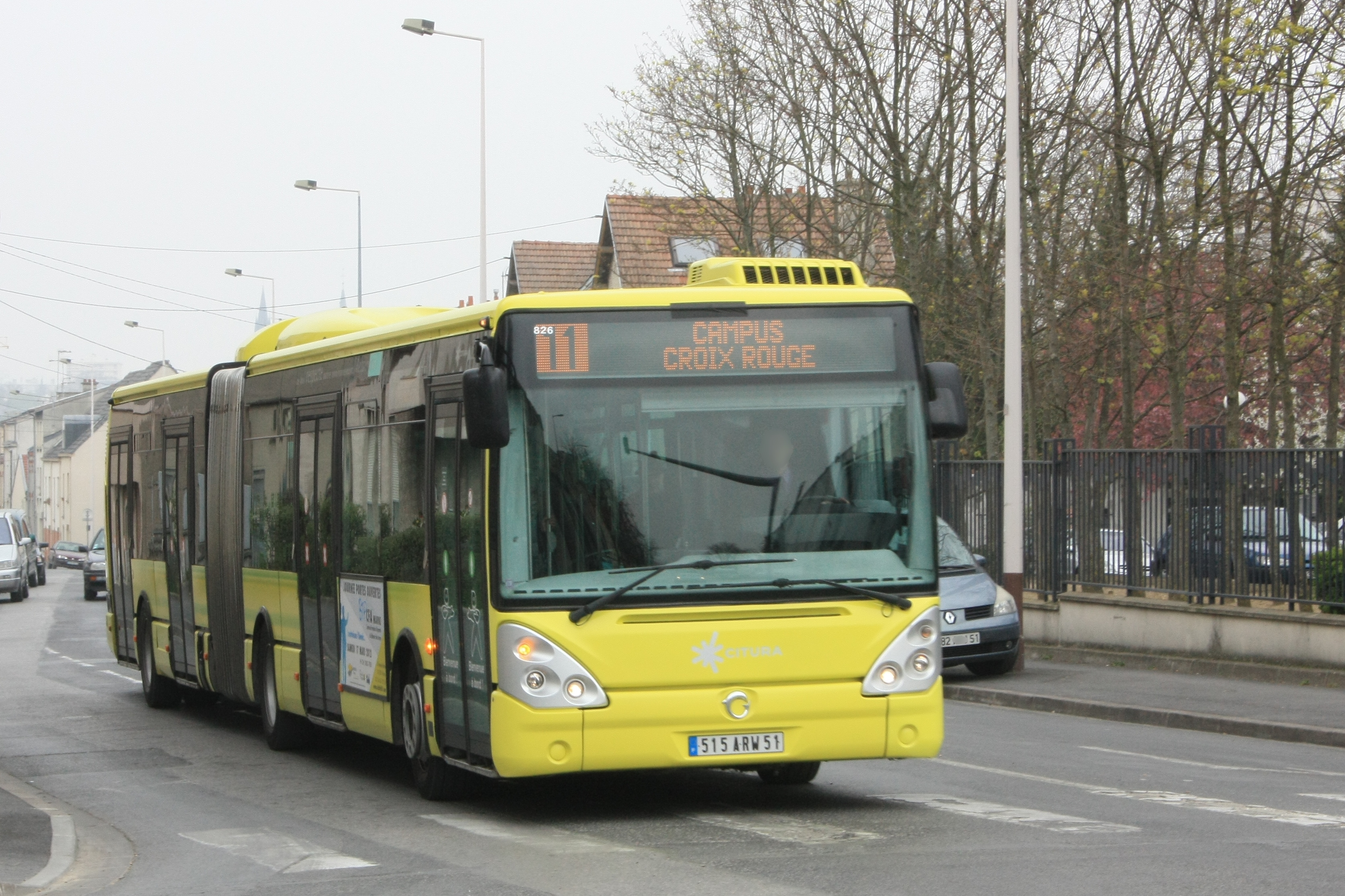 Citura - Irisbus CItelis 18 n°826 - Ligne 11, Car, Outdoor, Road, Truck, HQ Photo