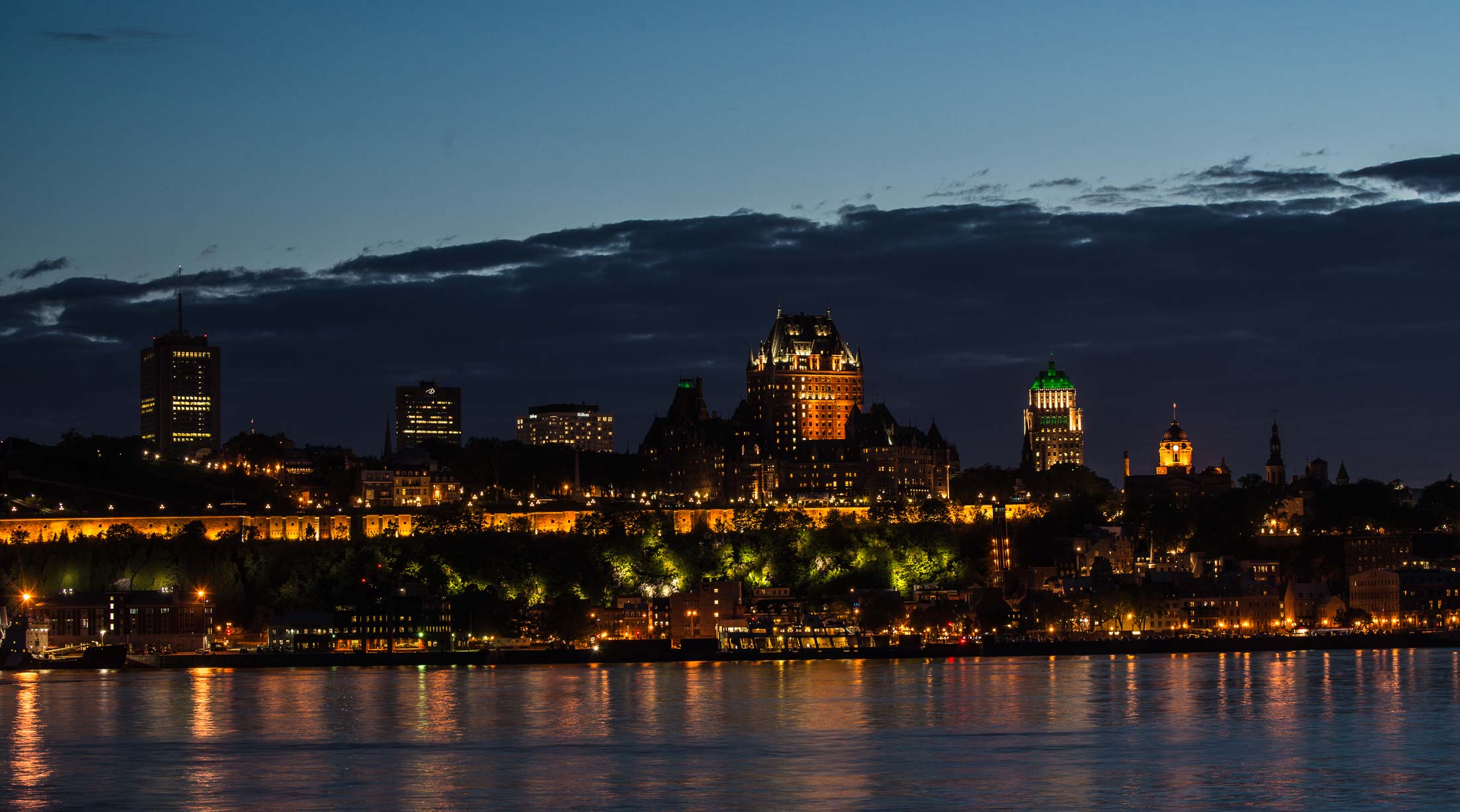 Quebec City at Night - Travel Past 50