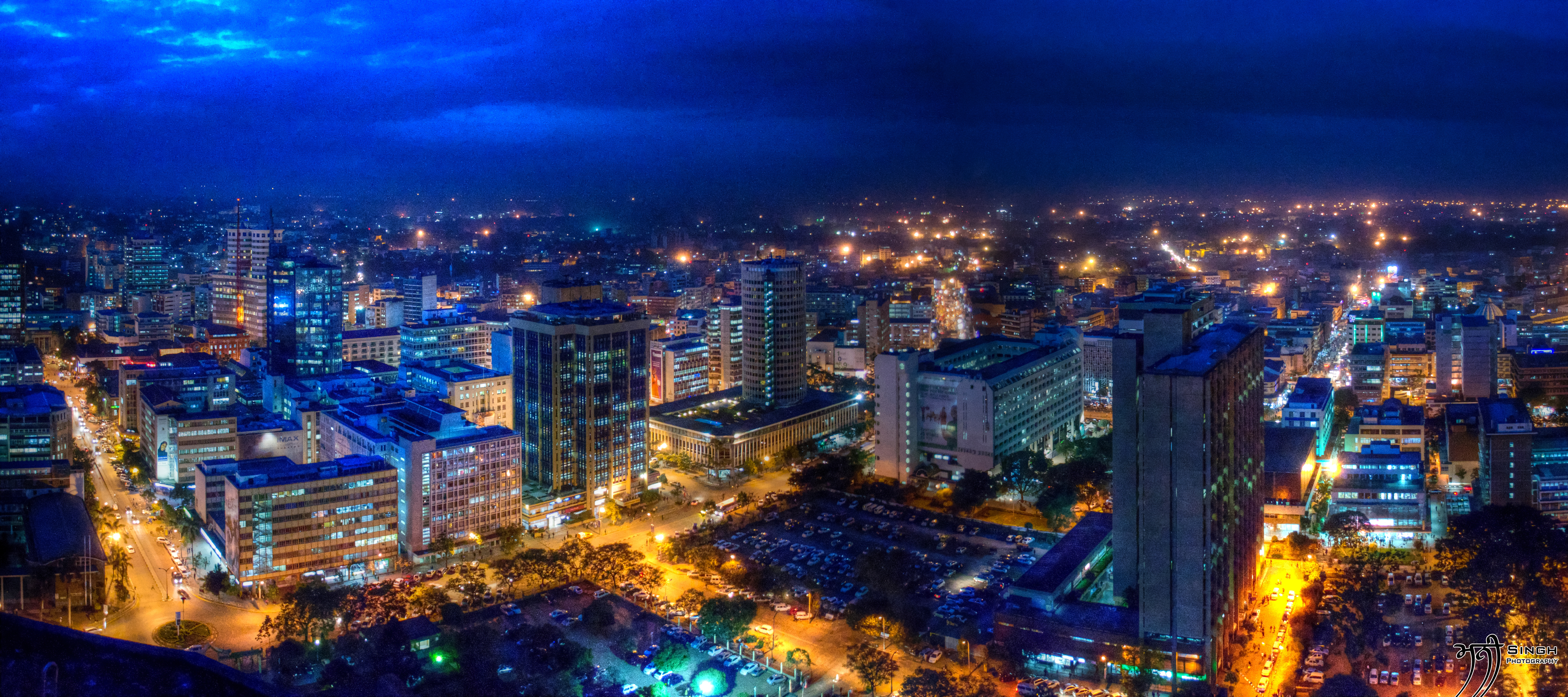 Nairobi City at Night | Manni Singh