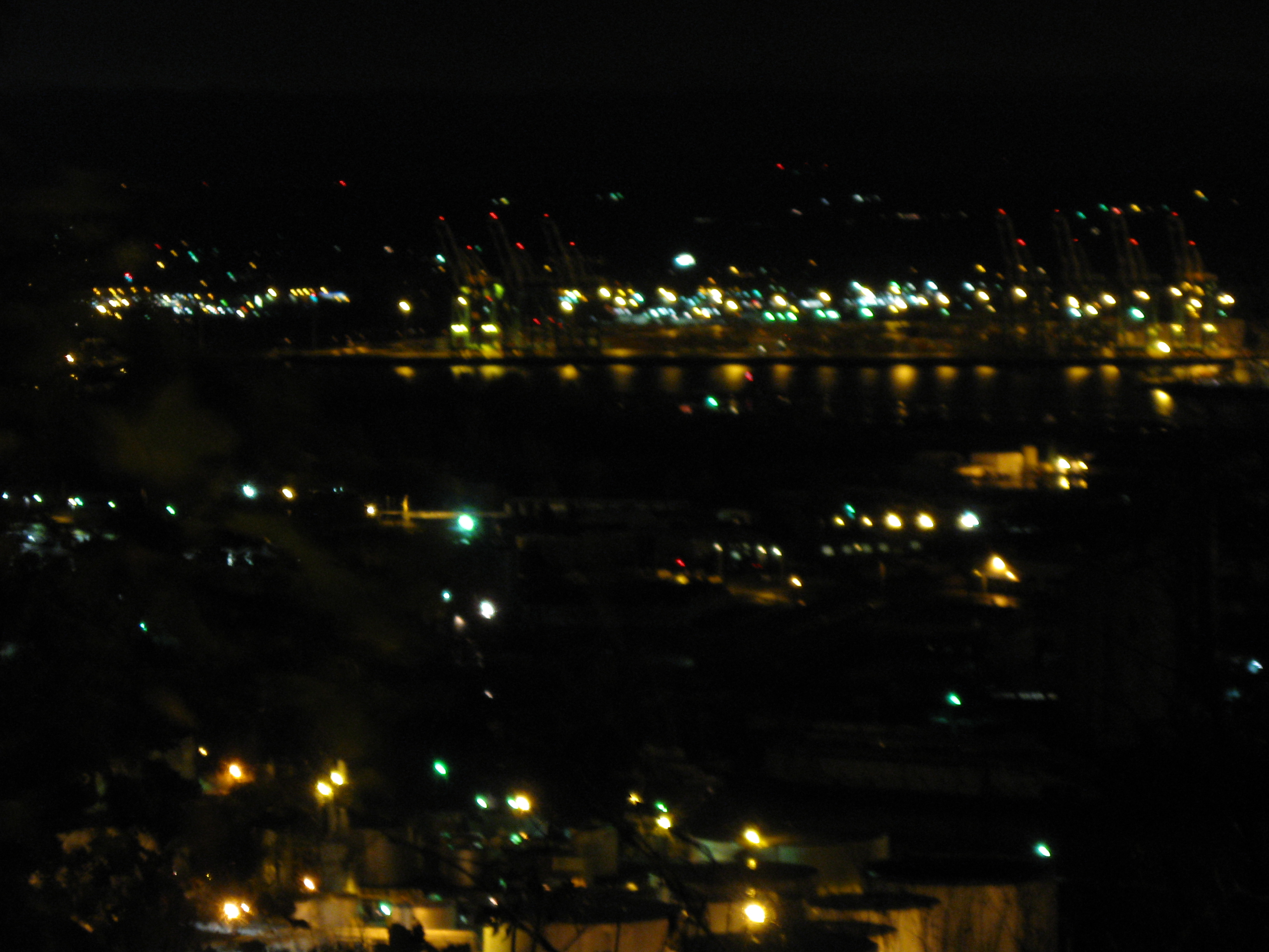 City from hillside near missy's place at night 2 photo