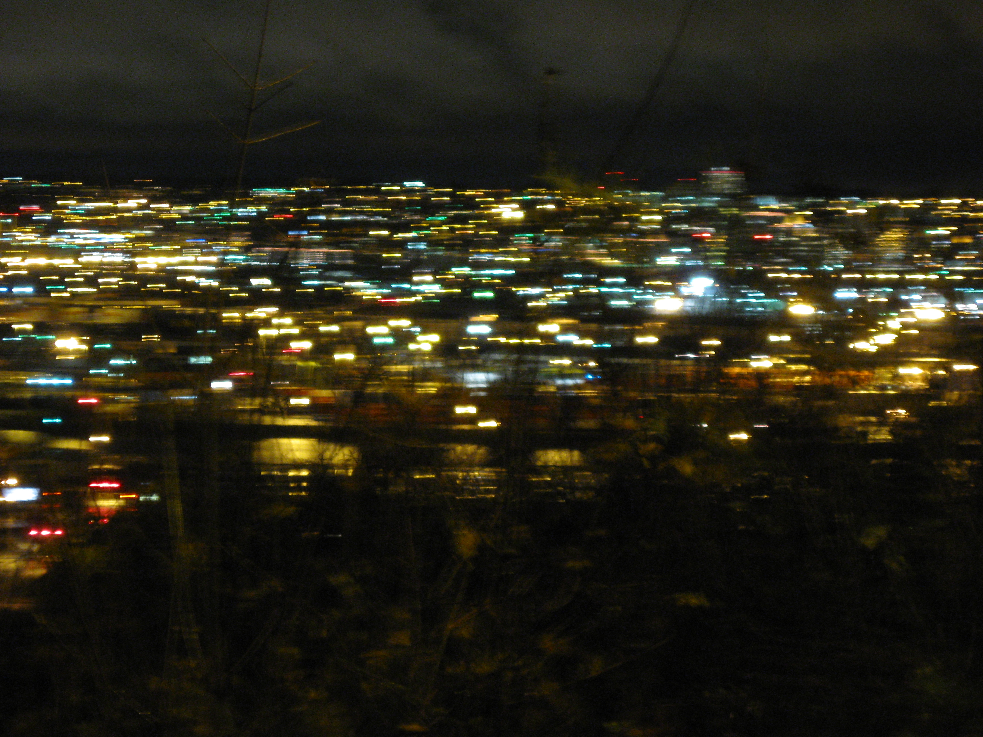 City from hillside near missy's place at night 6 photo