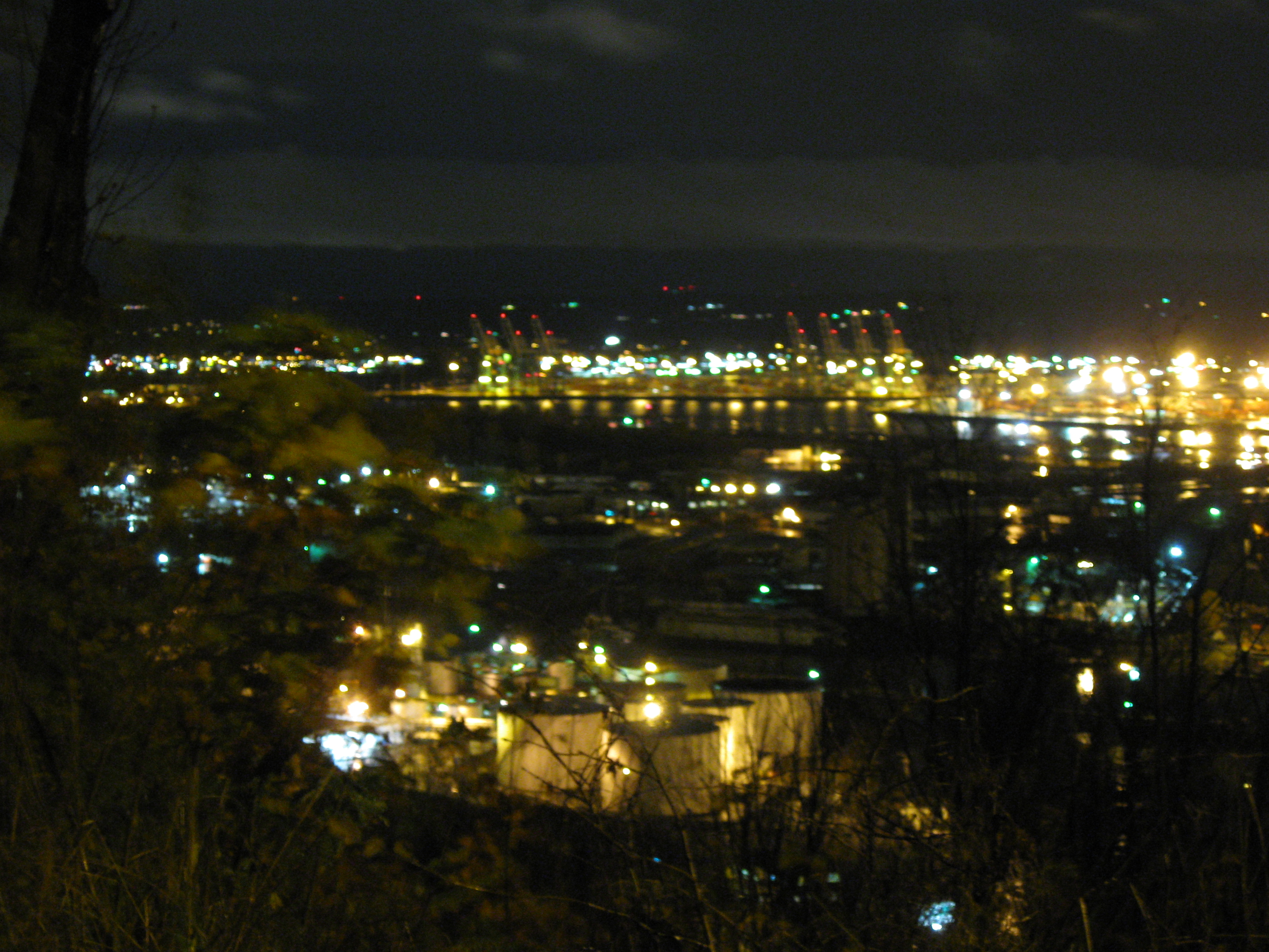 City from hillside near missy's place at night 7 photo