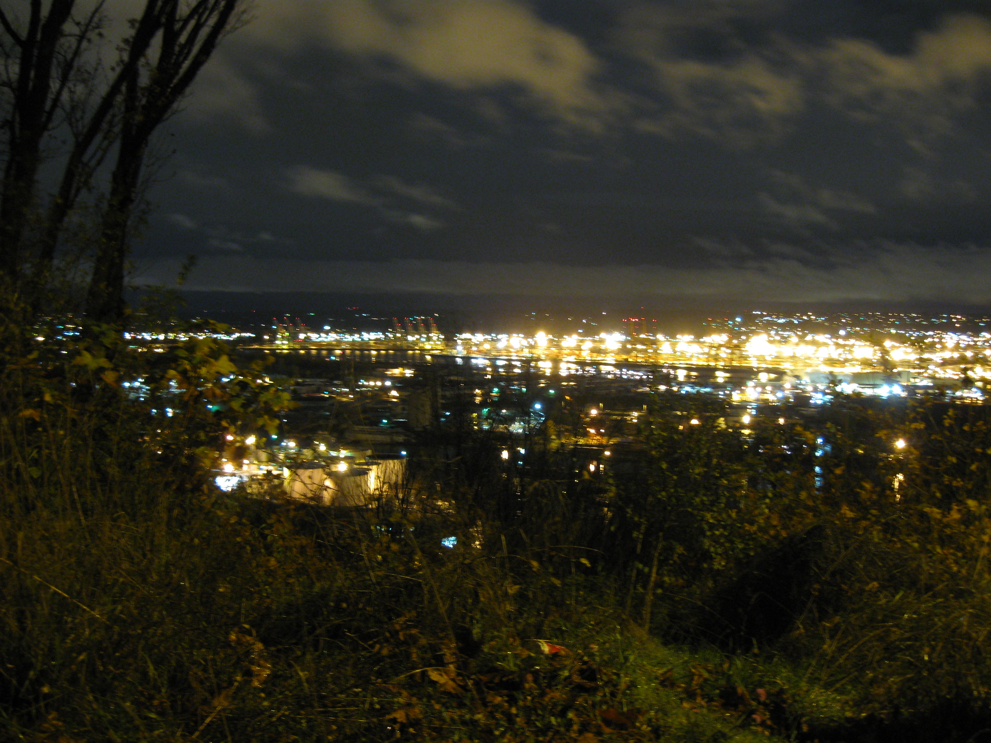 City from hillside near missy's place at night 8 photo