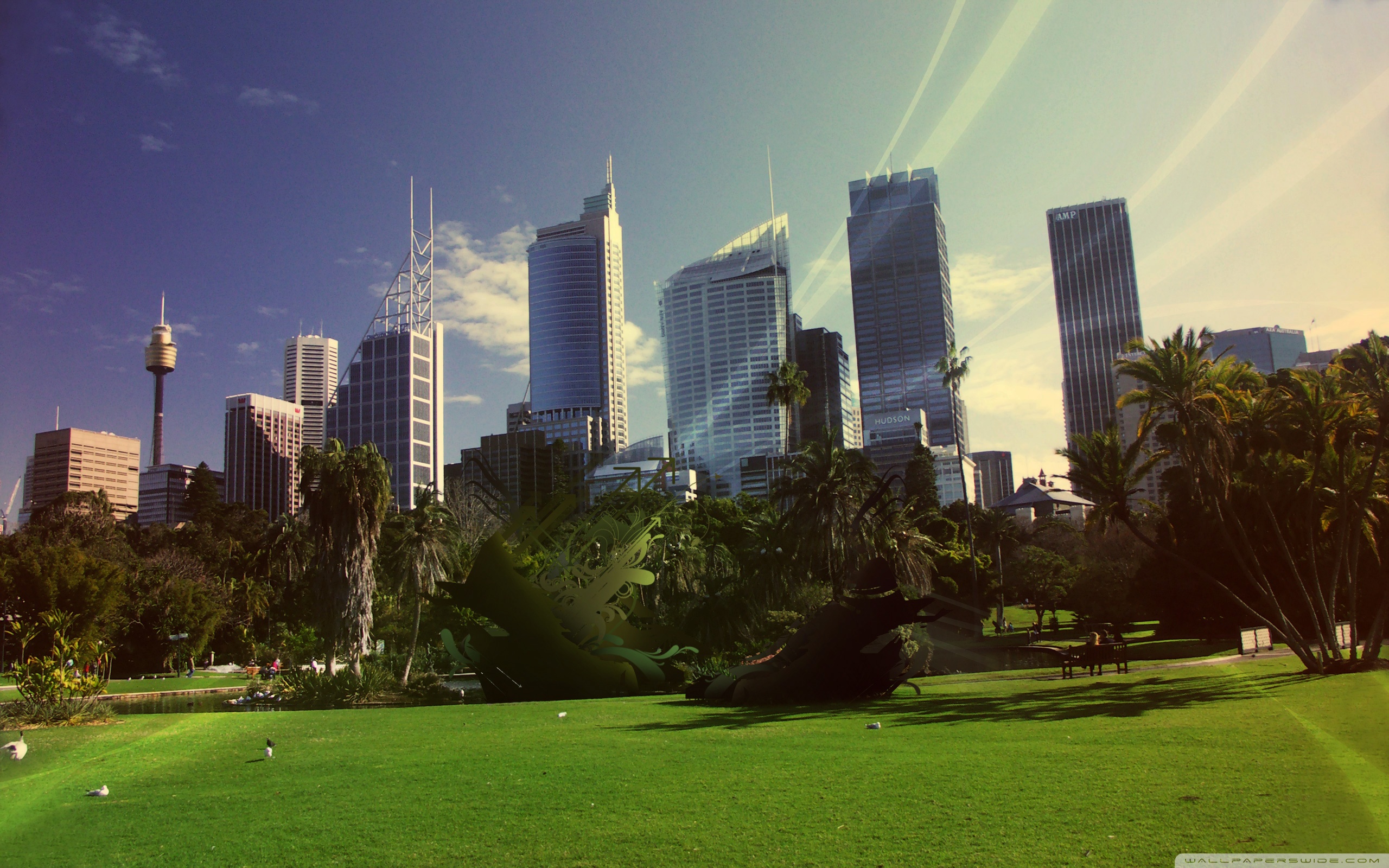 City naturals. Лос Анджелес зелень. Панорама современного города. Фон город. Природа в городе.