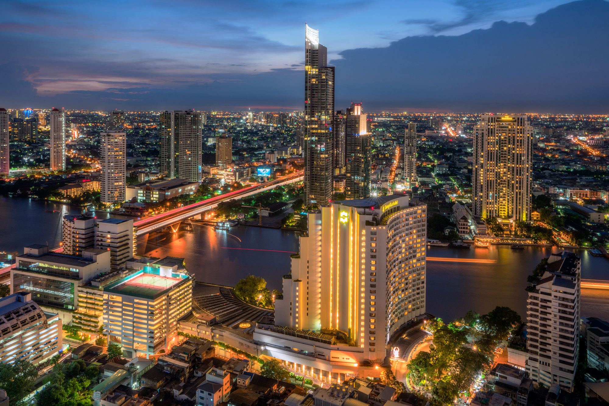 Bangkok City Scene at Sunset - Andy T Laird Photography