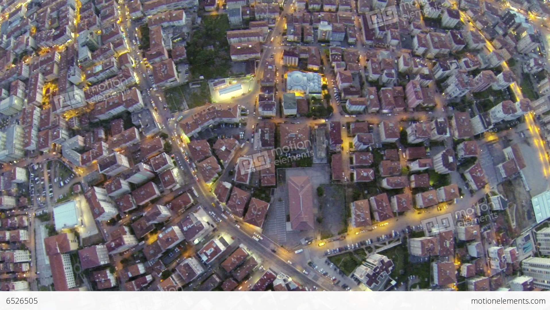 High Altitude City Scene Over Maltepe, Turkey Stock video footage ...