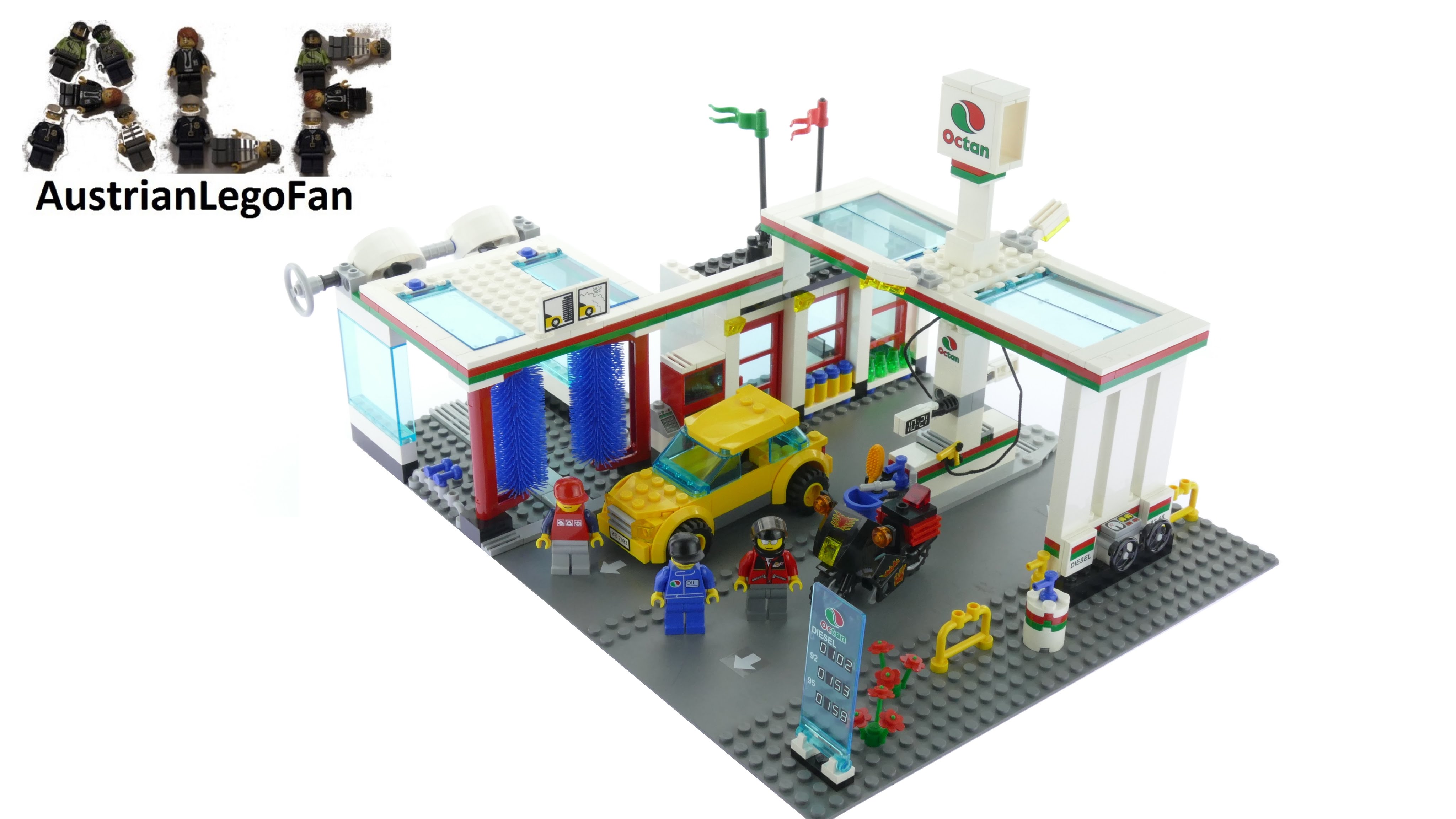 Lego City 7993 Service Station - Lego Speed Build Review - YouTube