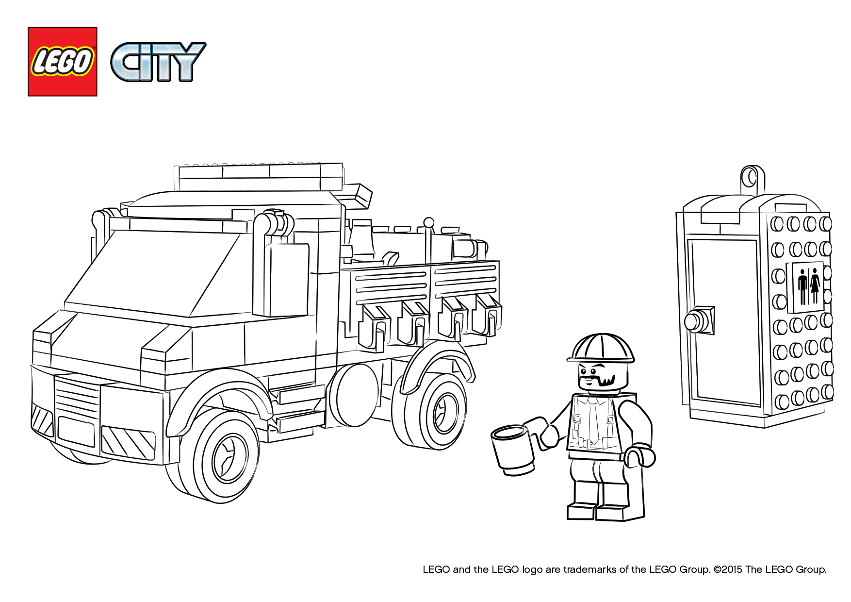 60073 Service Truck - Coloring Pages - LEGO® City - LEGO.com US