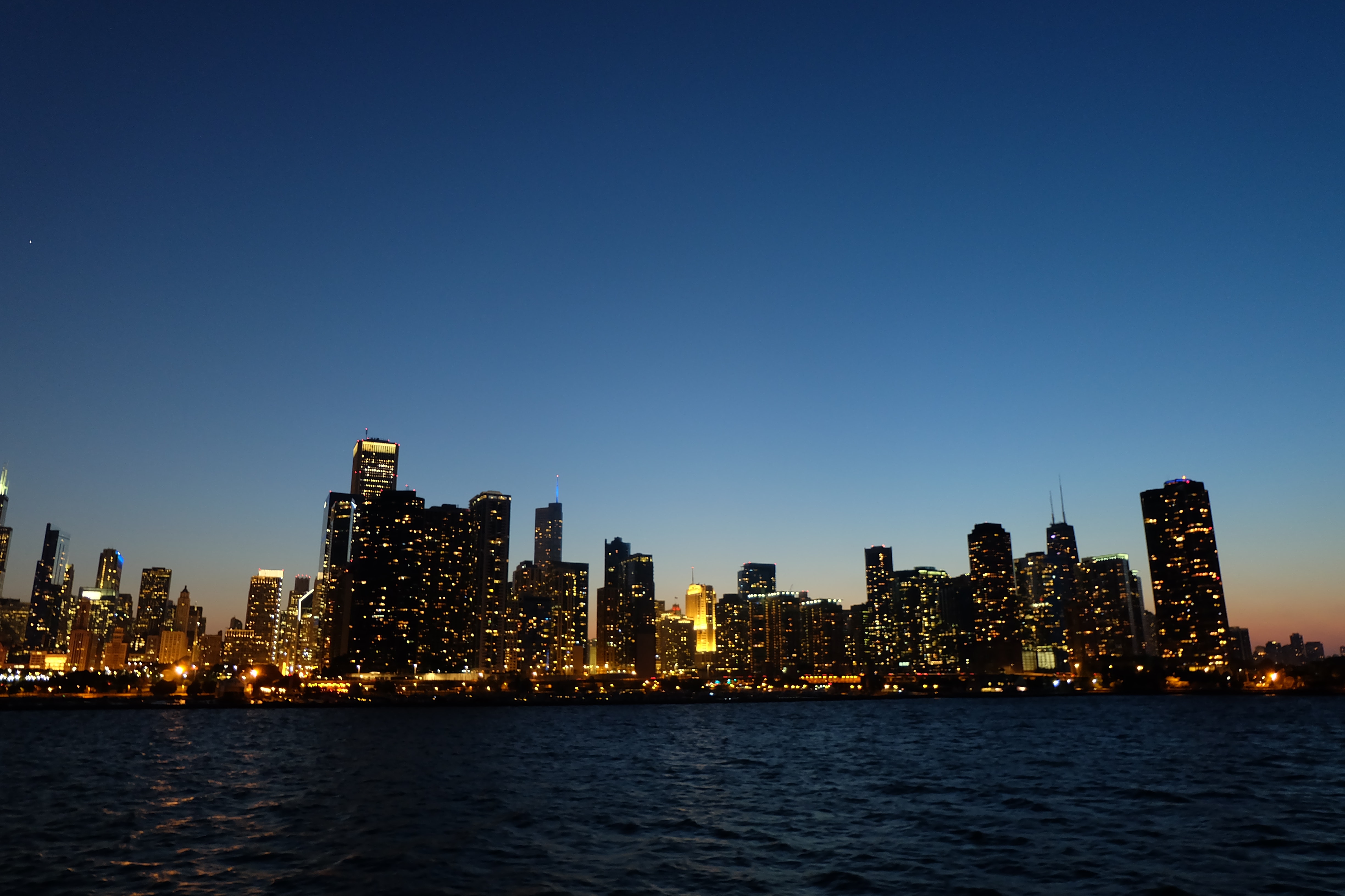 City skyline during nighttime photo