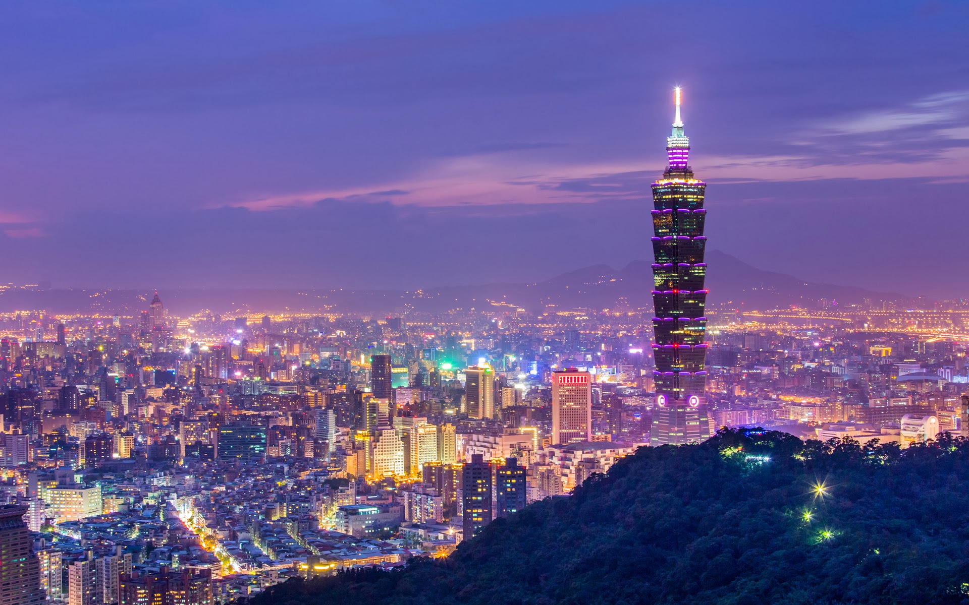 Taipei 101 City View Wallpaper - HD Wallpapers