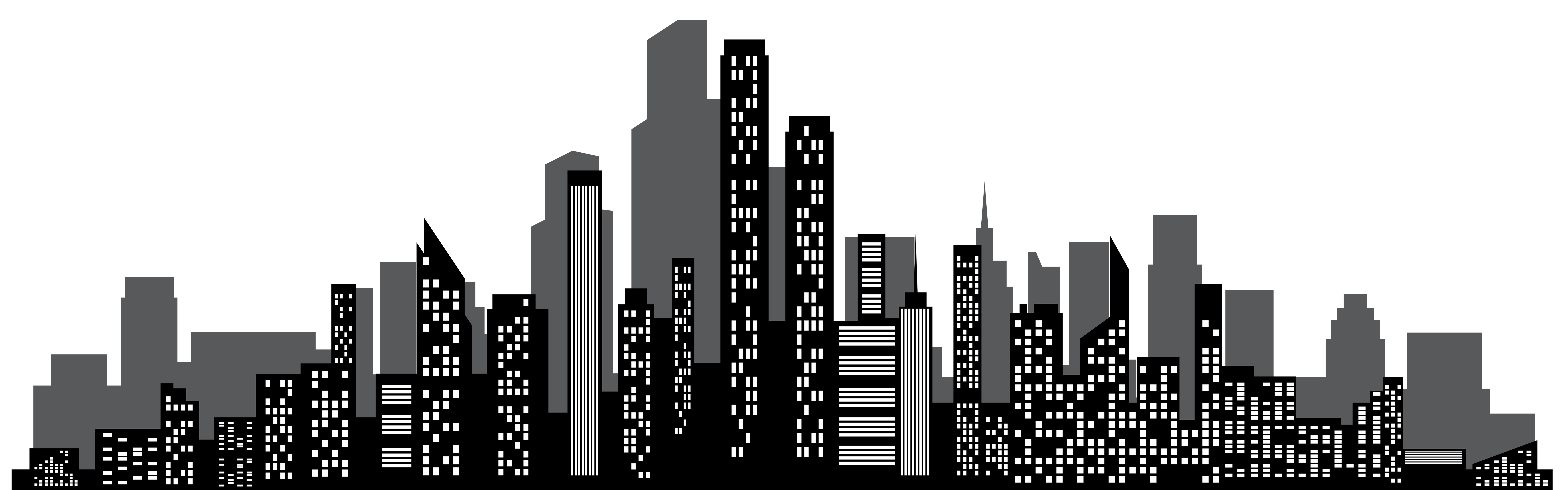 Cityscape Silhouette PNG Clip Art | Gallery Yopriceville - High ...