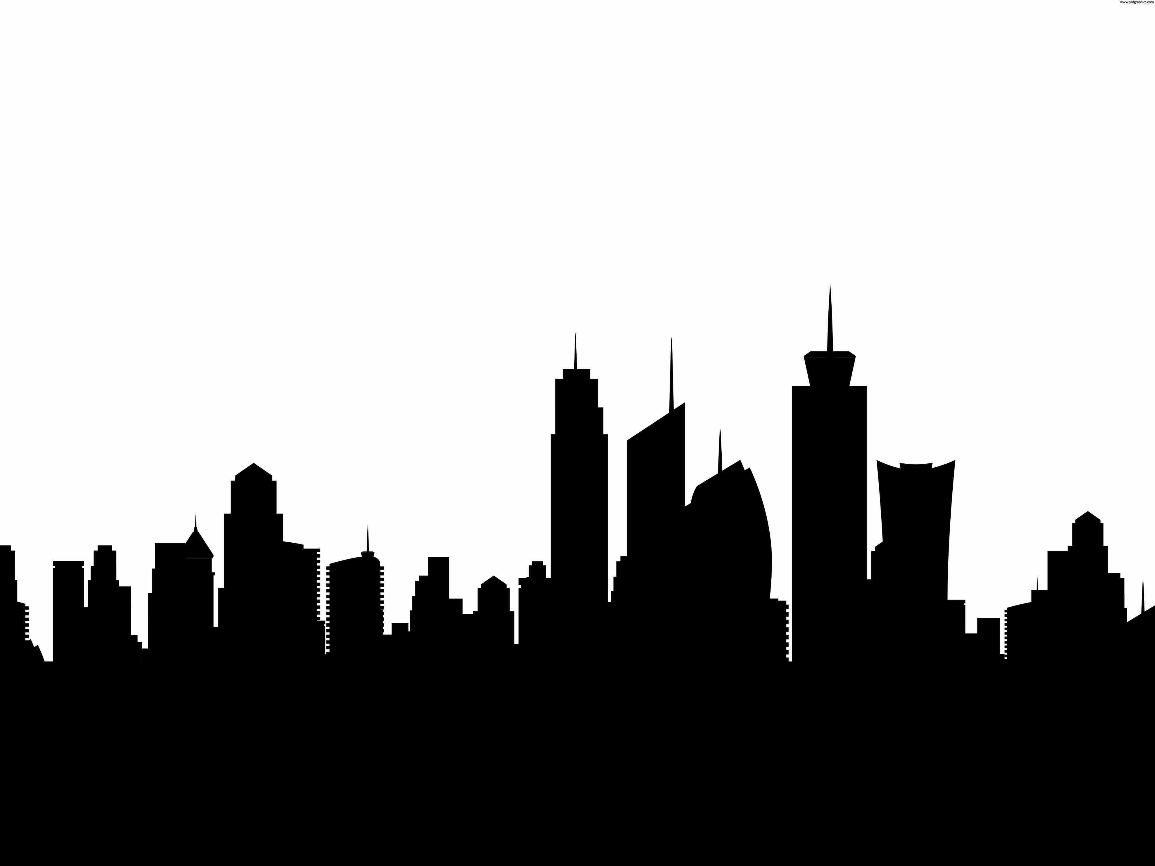 Silhouette Cityscape at GetDrawings.com | Free for personal use ...