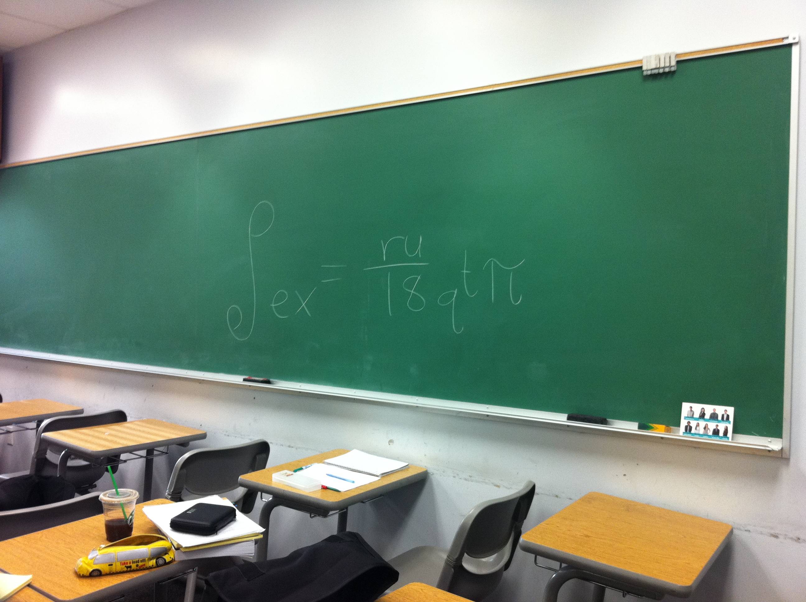 Subtle troll is subtle. Saw this on the black board of my Calculus ...