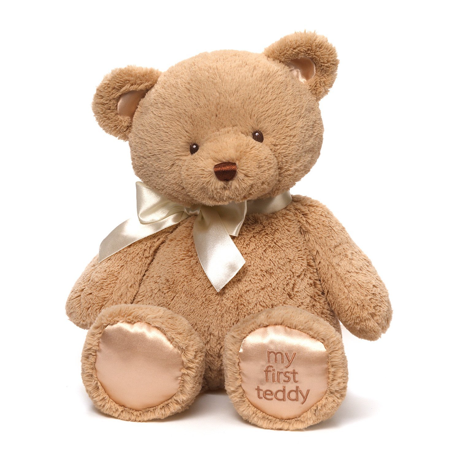 Amazon.com : Baby GUND My First Teddy Bear Stuffed Animal Plush, Tan ...