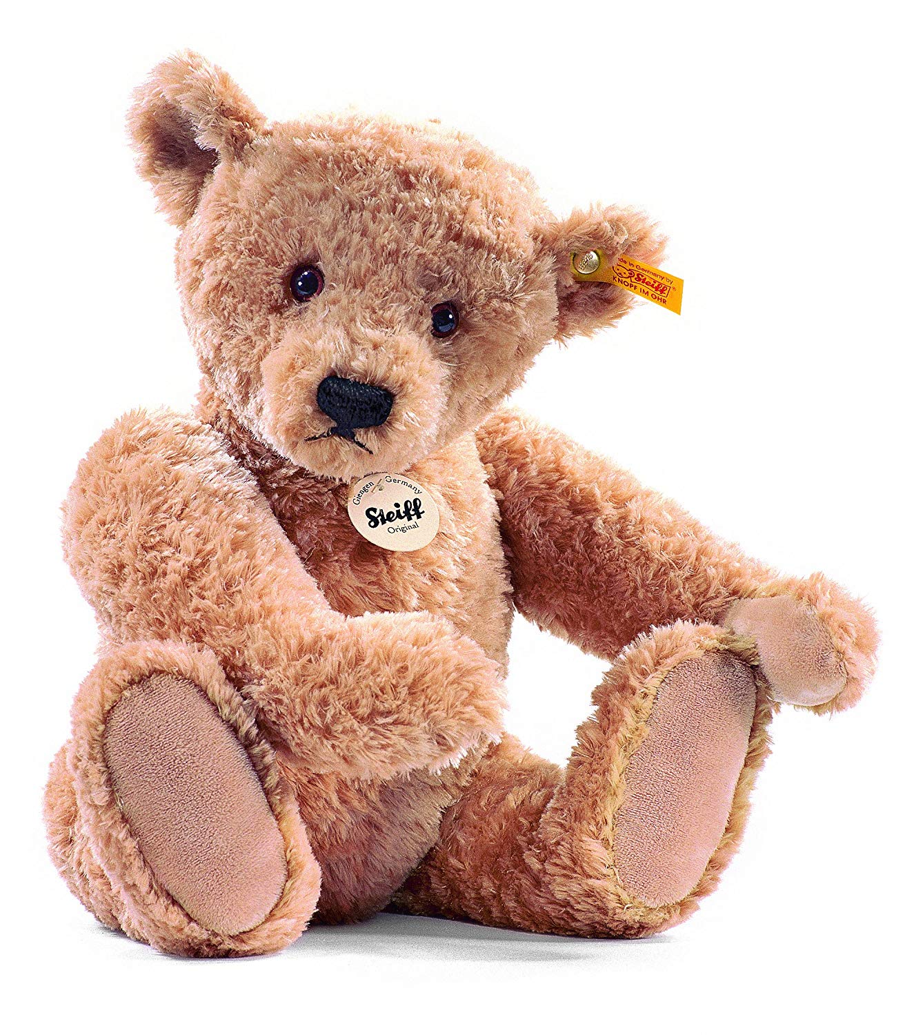 Steiff 32cm Elmar Teddy Bear (Golden Brown): Amazon.co.uk: Toys & Games