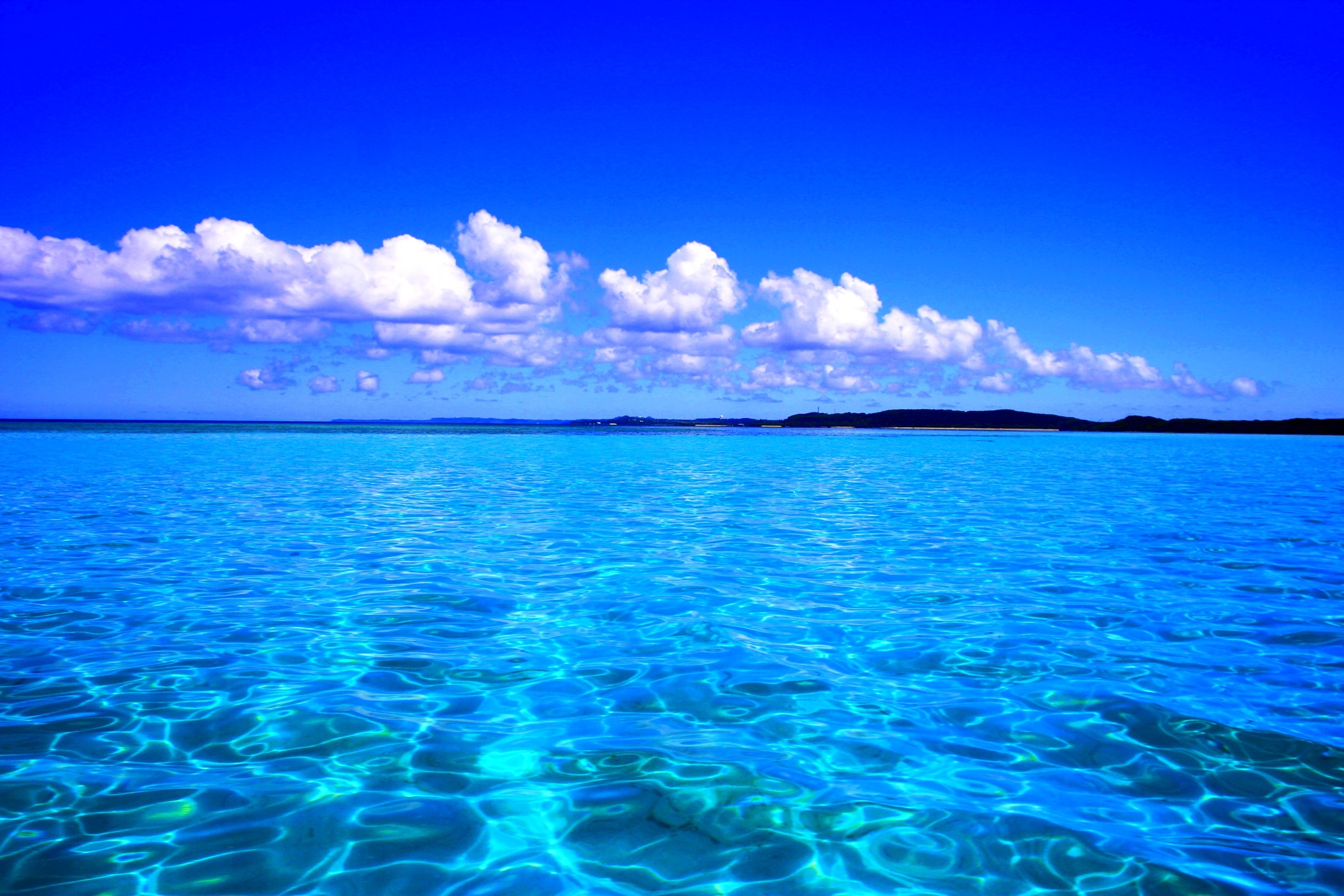 Oceans: Summer Blue Sea Clear Clouds Water Ocean Hd Live 3d ...