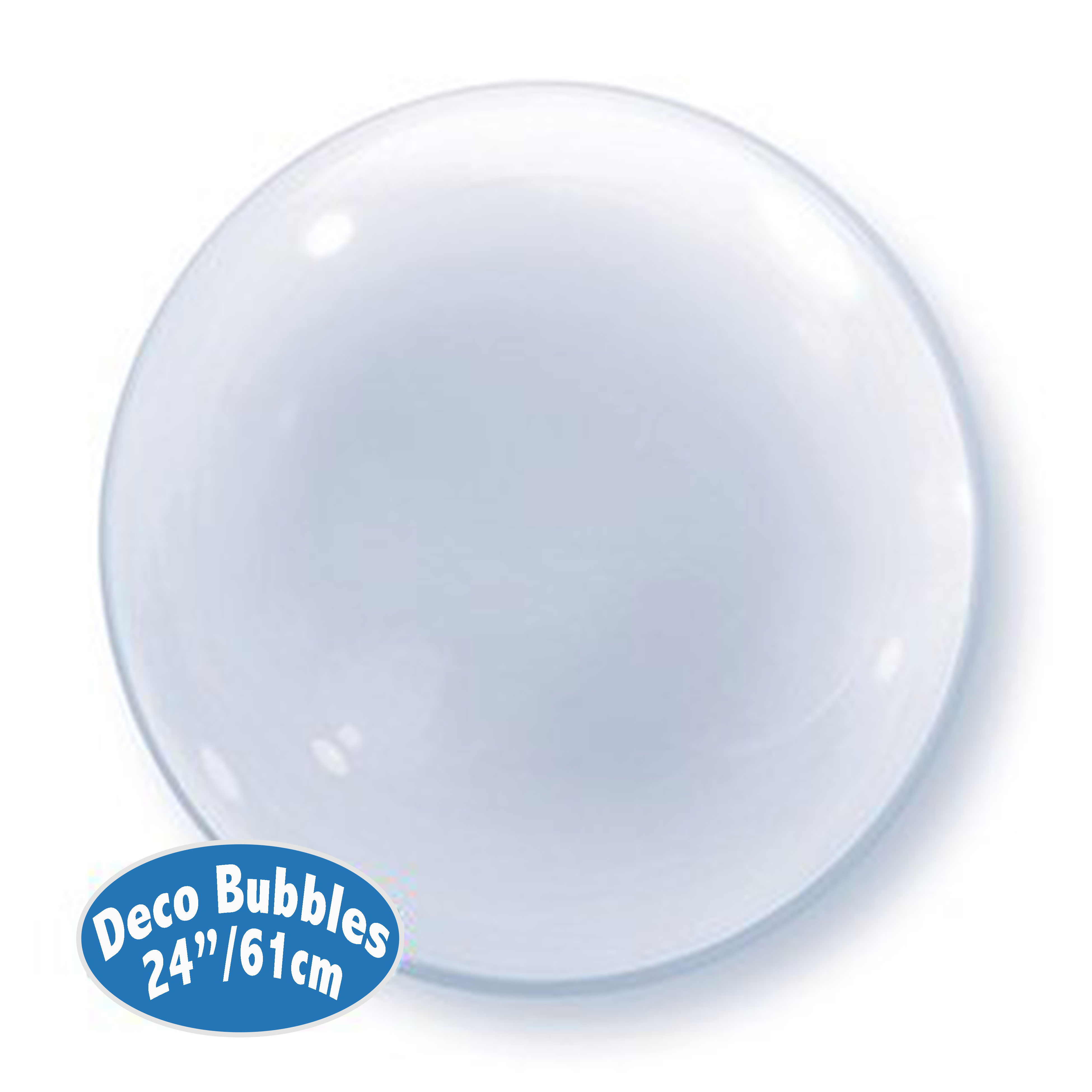 24 inch DECO BUBBLE - CLEAR - Funny Ballons