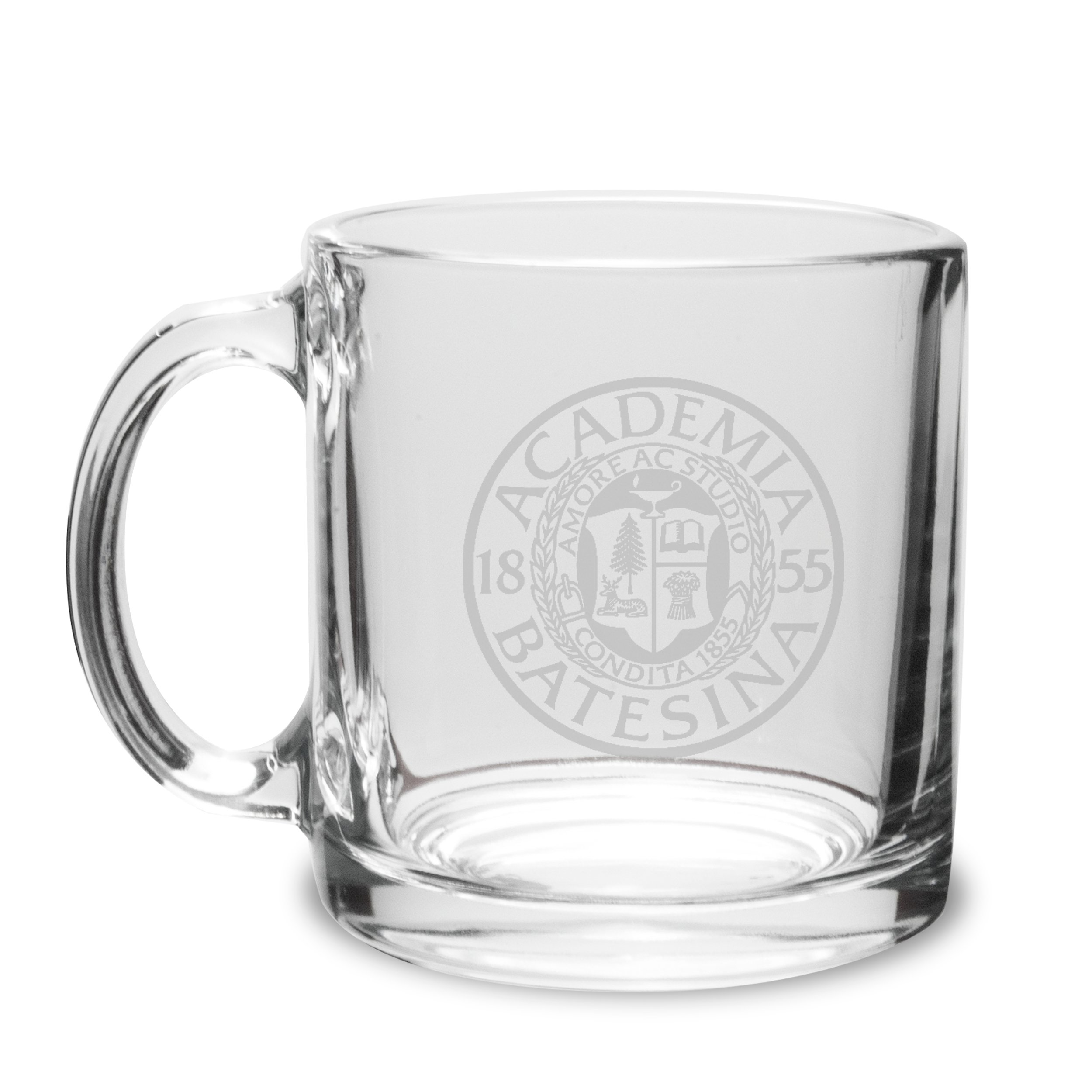 14oz Clear Glass Mug | Bates College Store