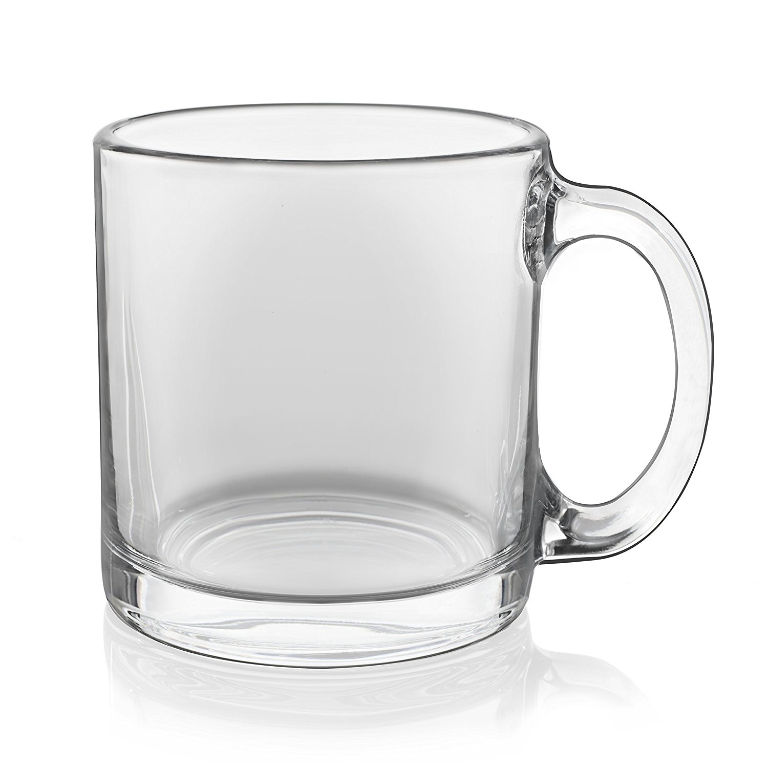 Amazon.com: Libbey 13 oz. Robusta Classic Coffee Mug in Clear, Set ...