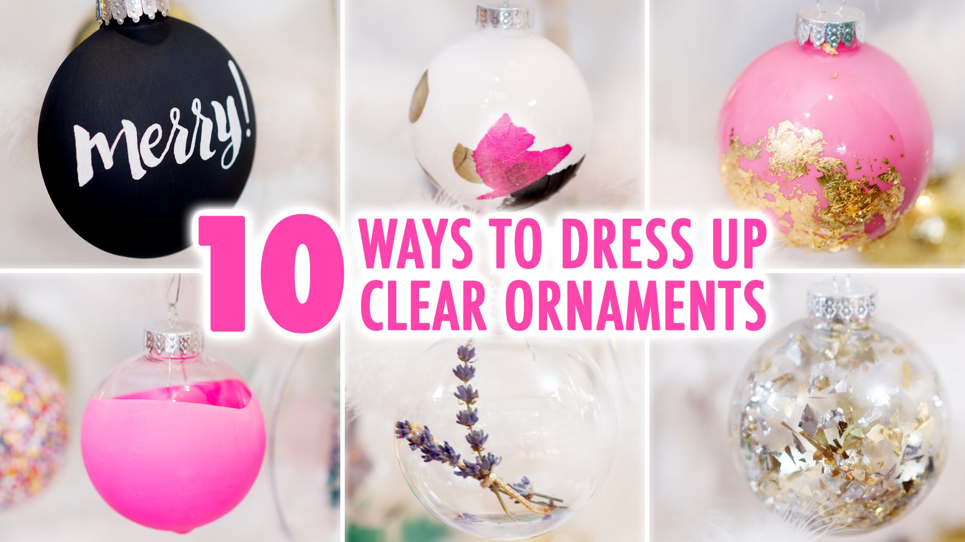 10 Ways To DIY a Clear Ornament - HGTV Handmade - YouTube