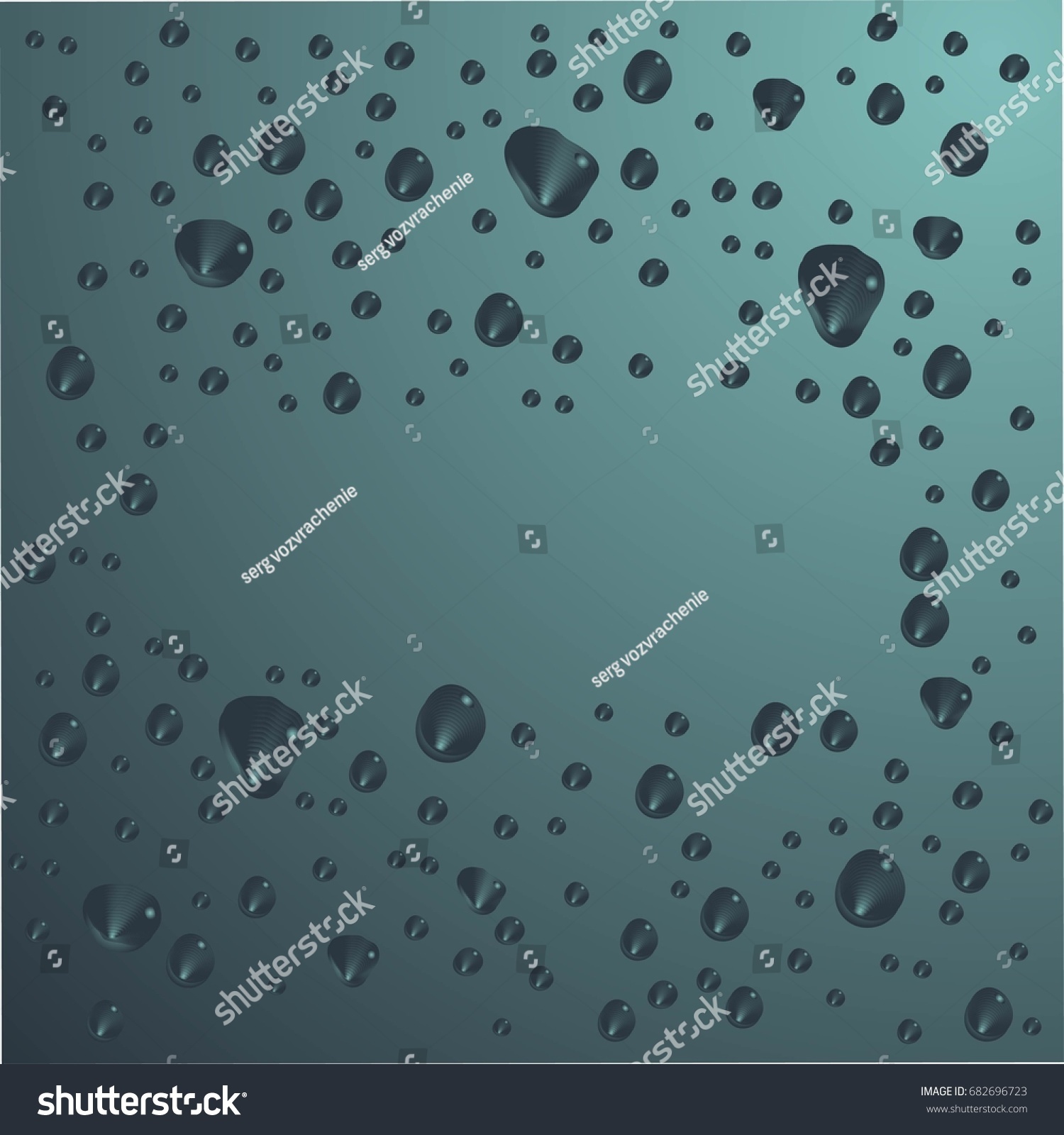 Crystal Clear Water Drops Stock Vector 682696723 - Shutterstock
