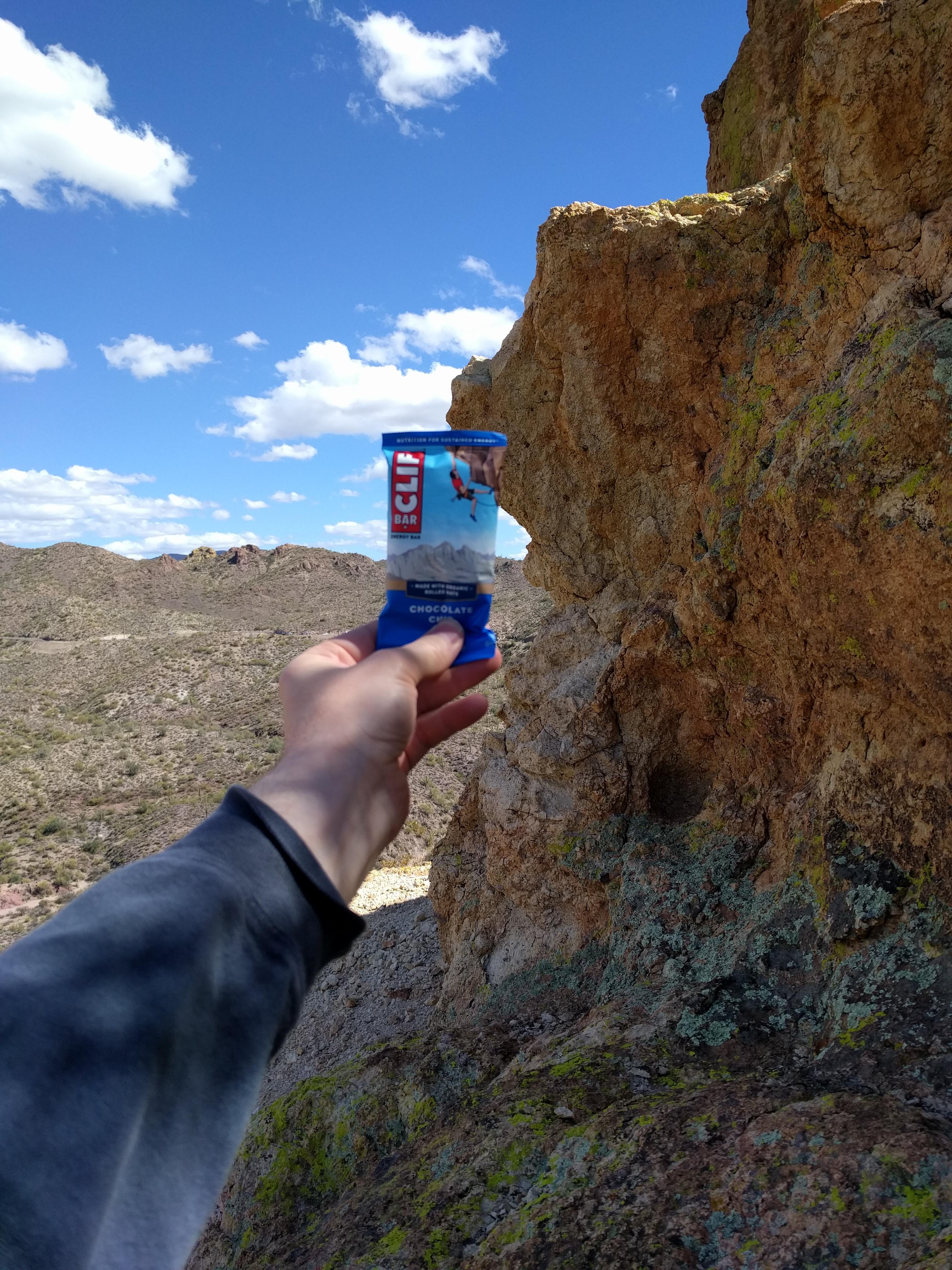 Found the cliff this Clif bar came from. : mildlyinteresting