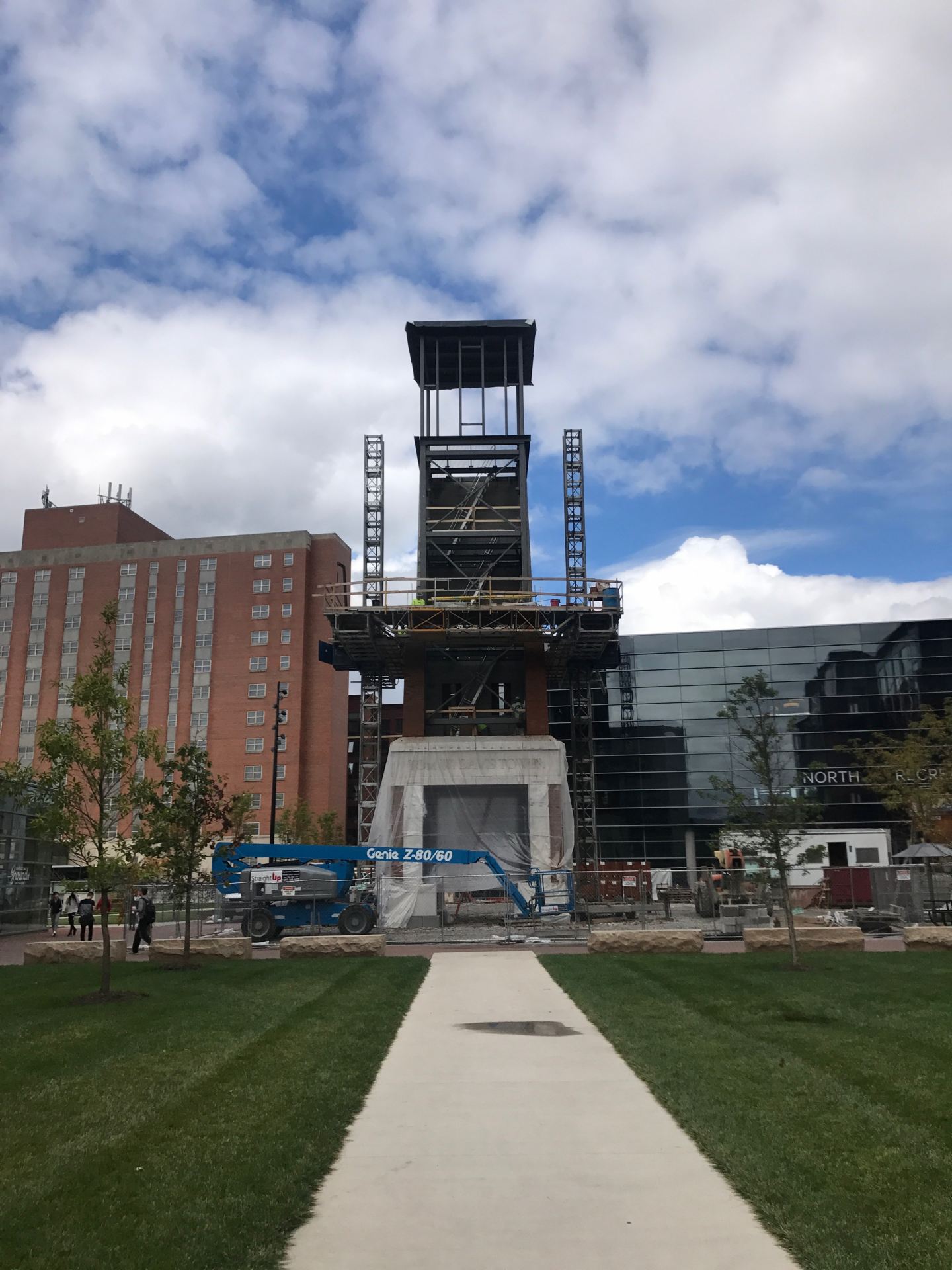North Campus clock tower construction to finish end of October