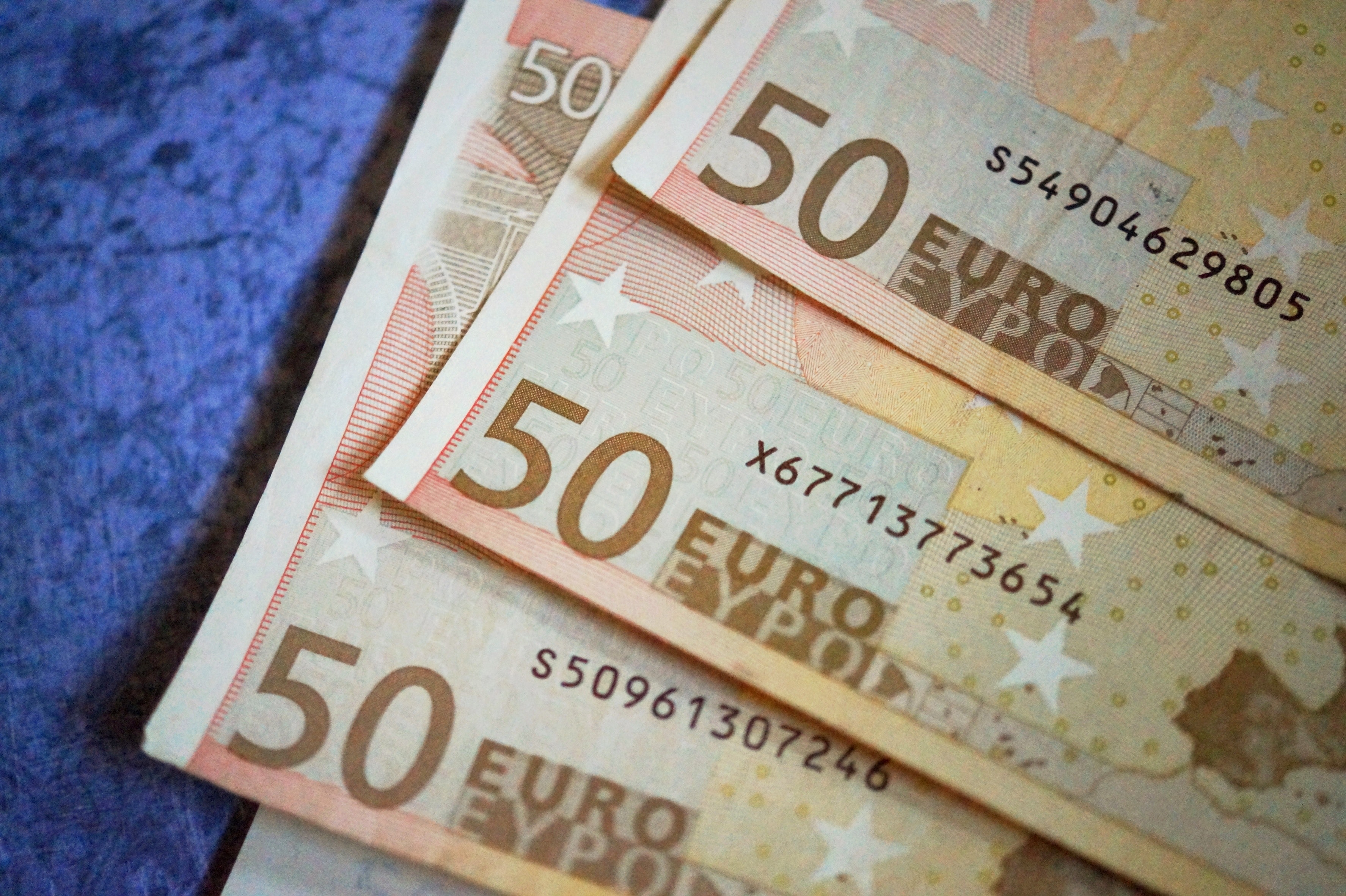 Close-up of 50 Euro Money, 50, Finance, Savings, Paper money, HQ Photo