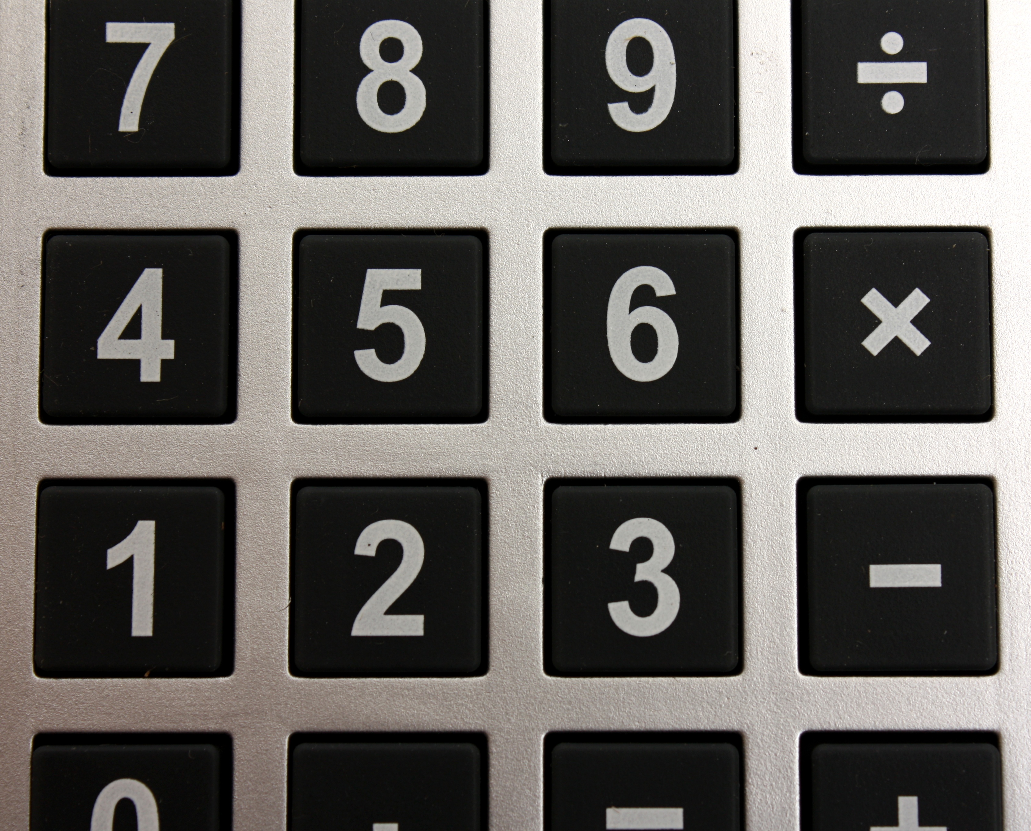 Close-up of buttons on a calculator photo