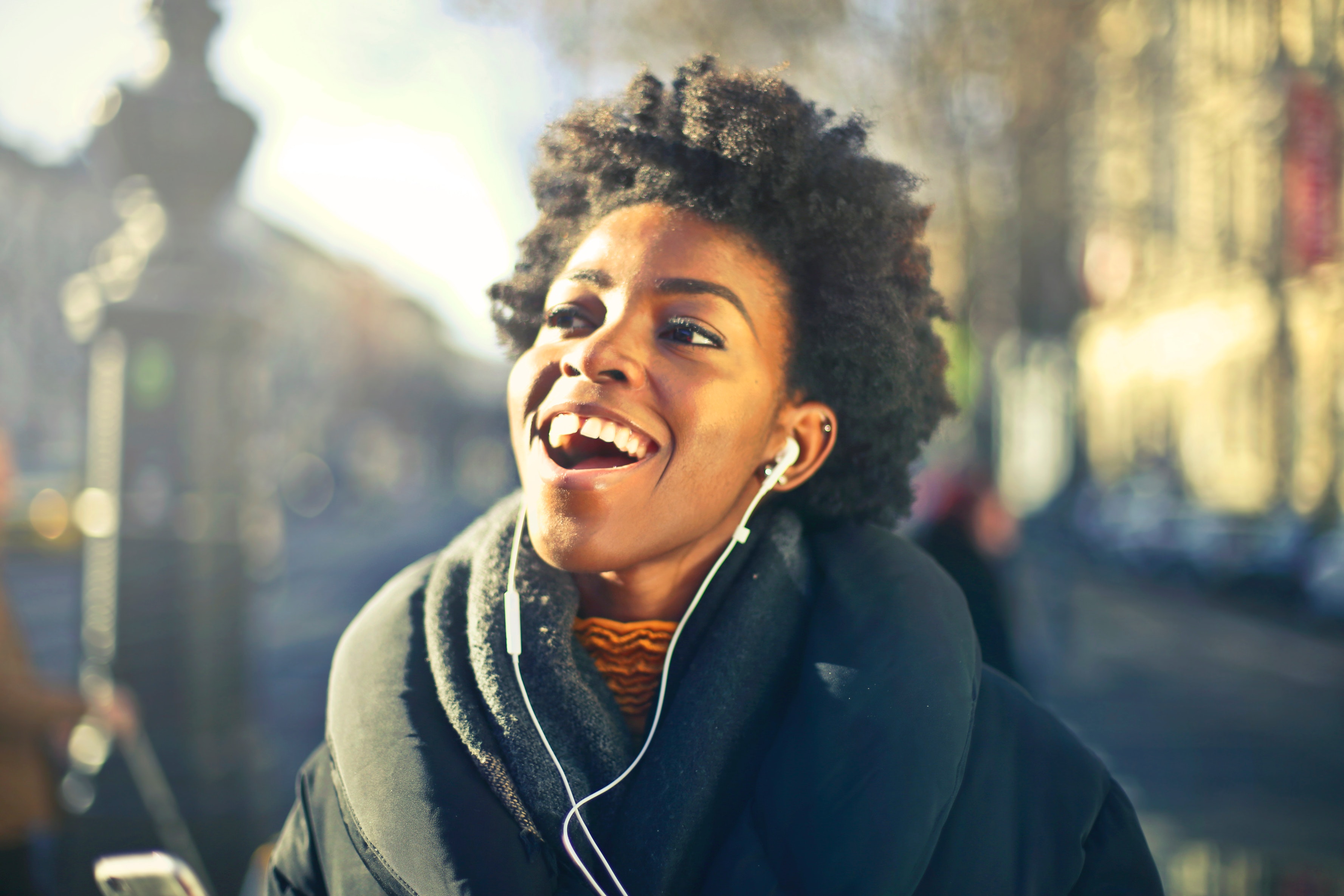 Close-up Photo of a Woman Listening to Music, Adult, Listening, Young, Woman, HQ Photo